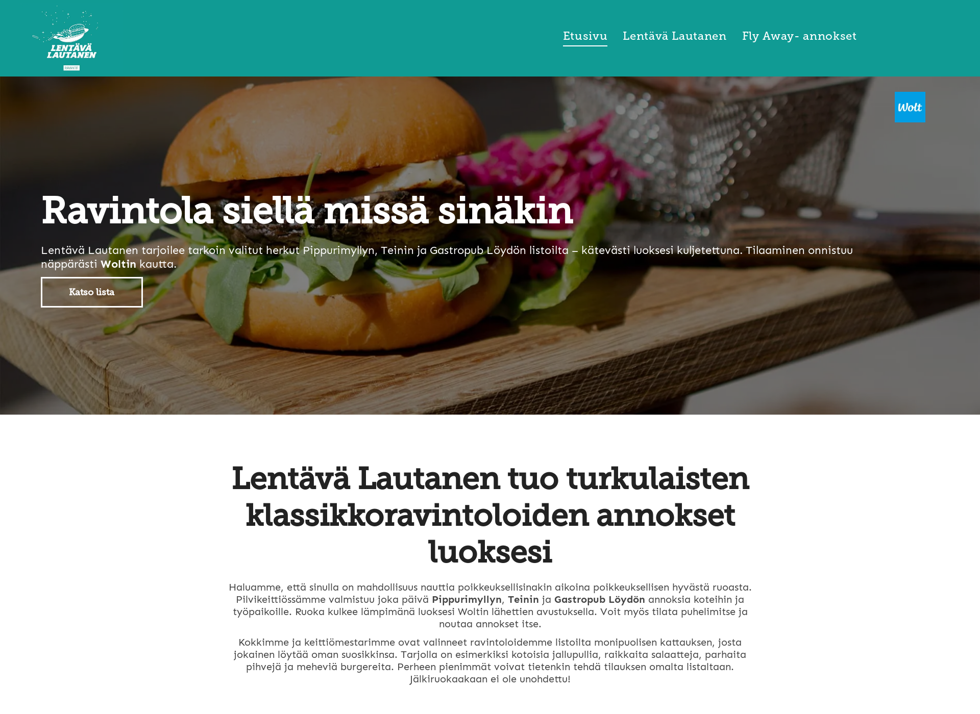 Screenshot for lentävä-lautanen.fi