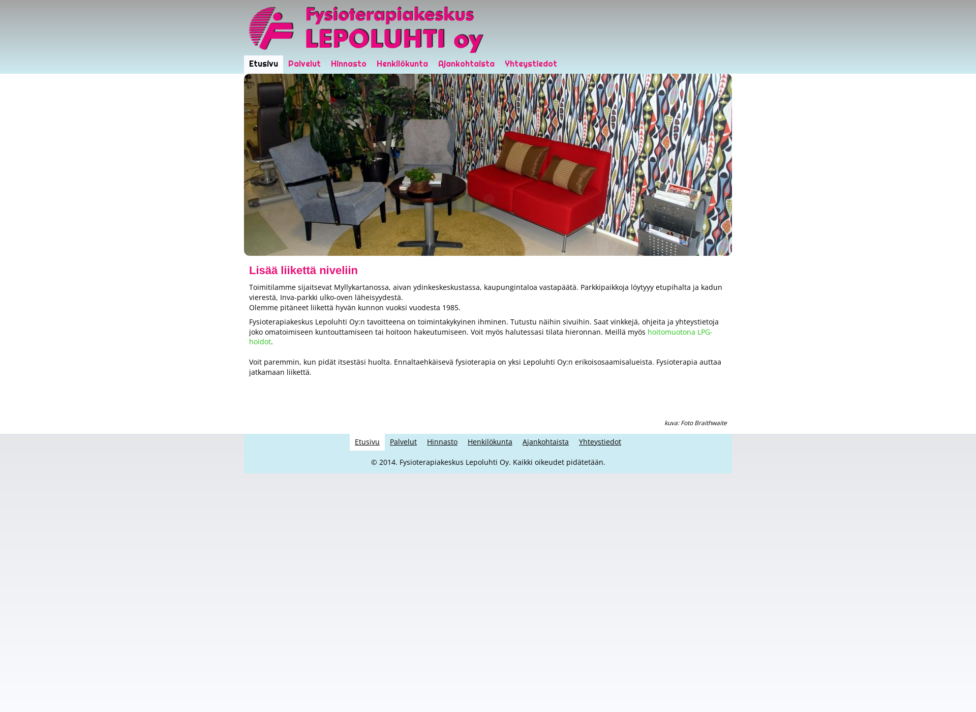 Screenshot for lepoluhti.fi