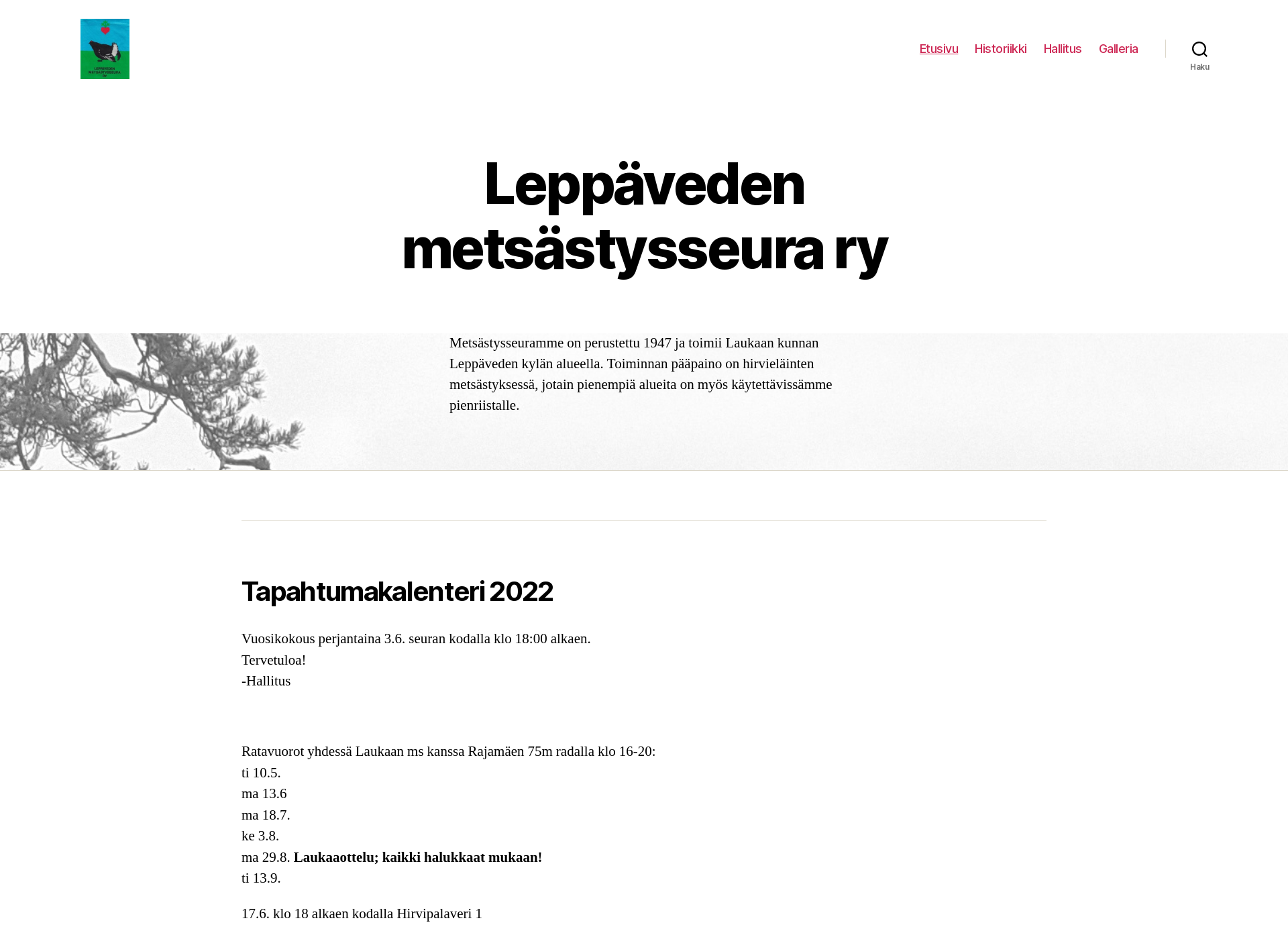 Skärmdump för leppavedenms.fi