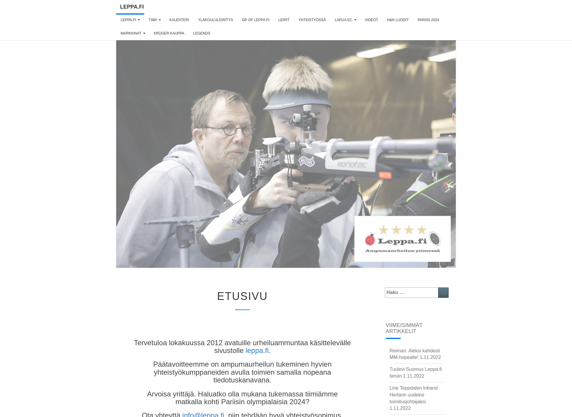 Screenshot for leppä.fi