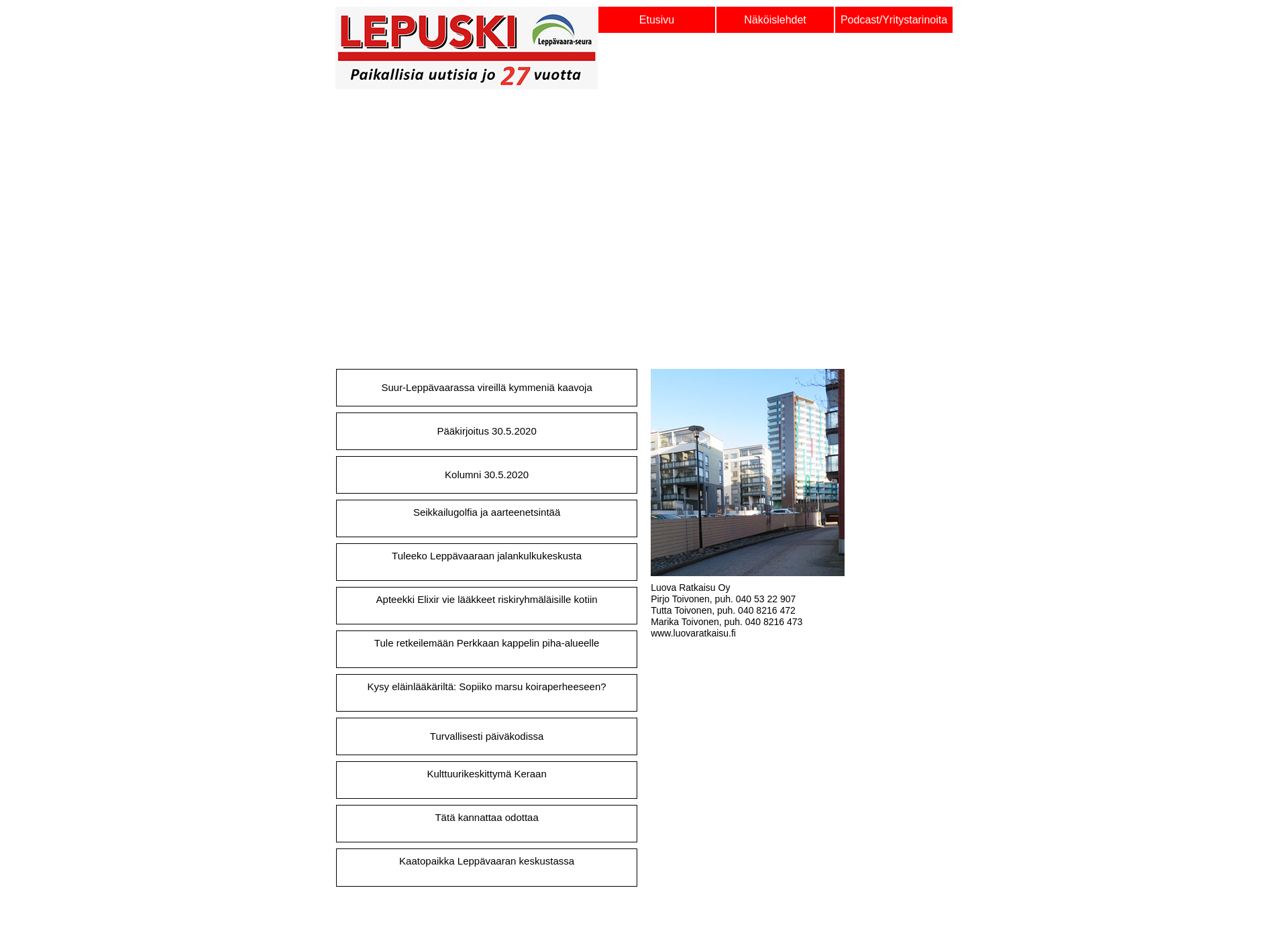 Screenshot for lepuski-lehti.fi