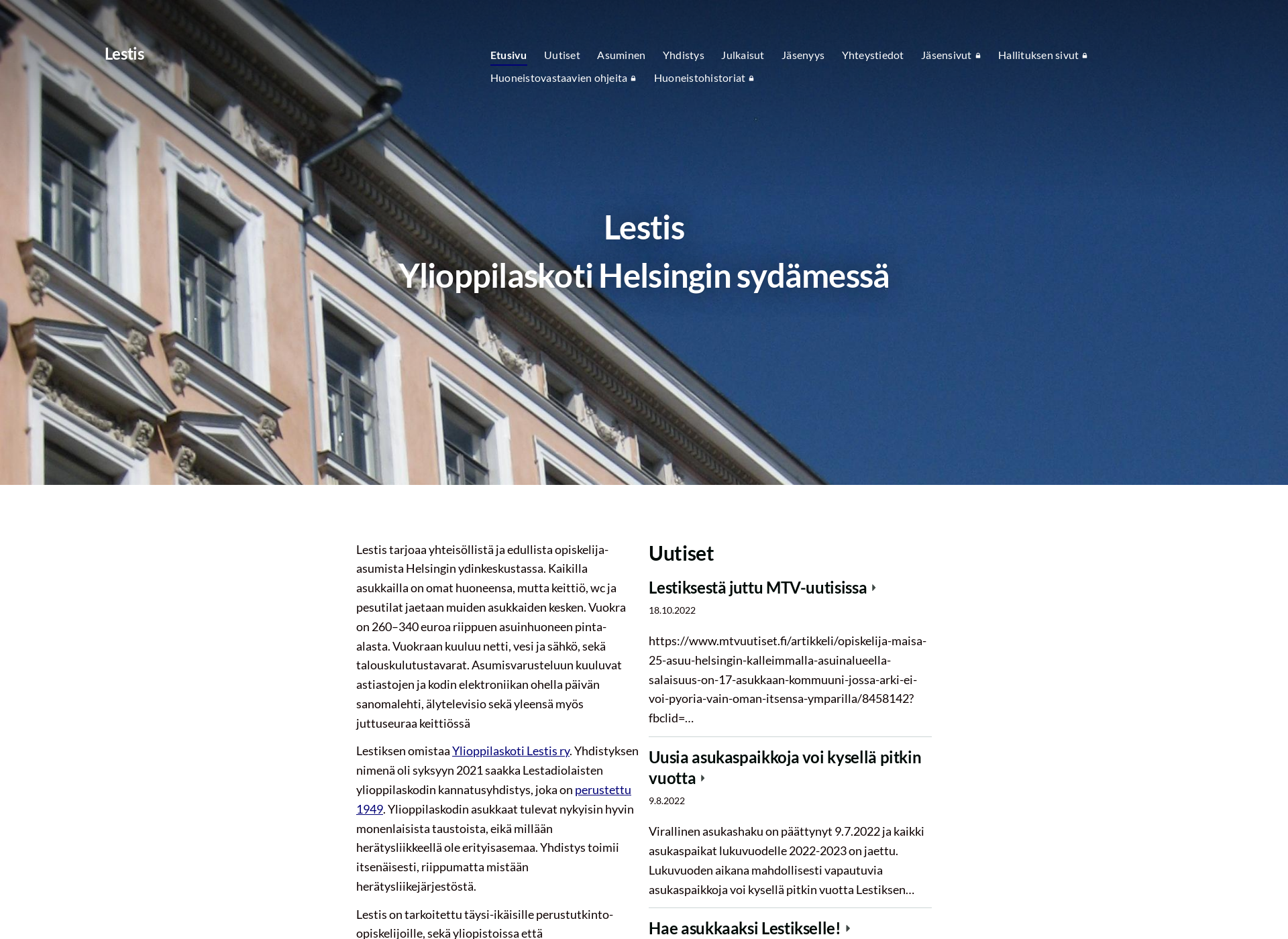 Screenshot for lestis.fi
