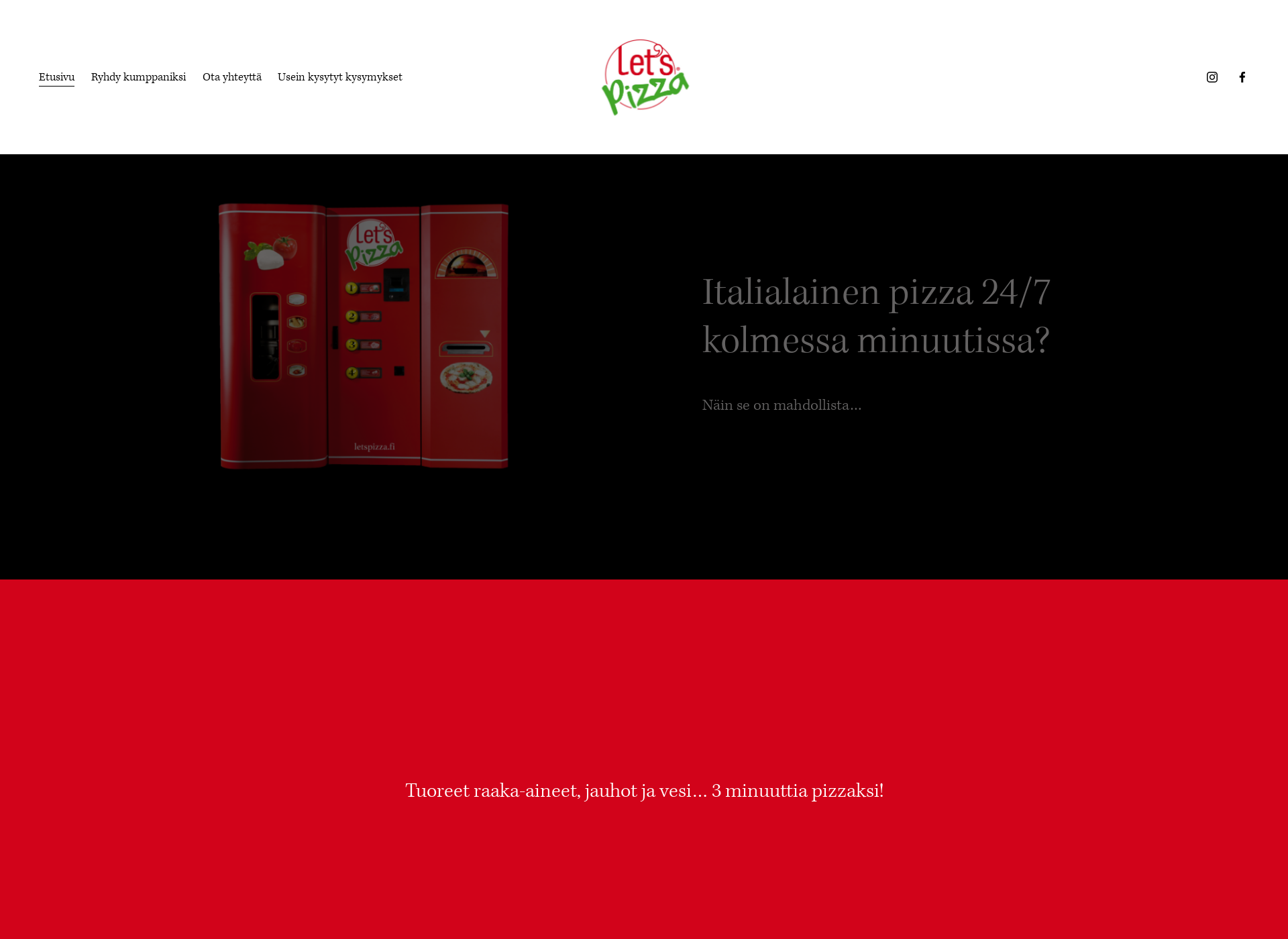 Screenshot for letspizza.fi
