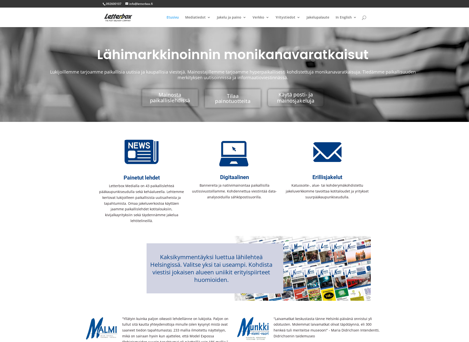 Screenshot for letterbox.fi