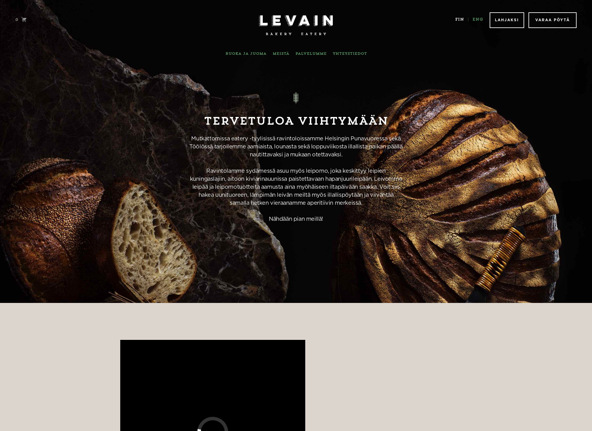 Screenshot for levain.fi