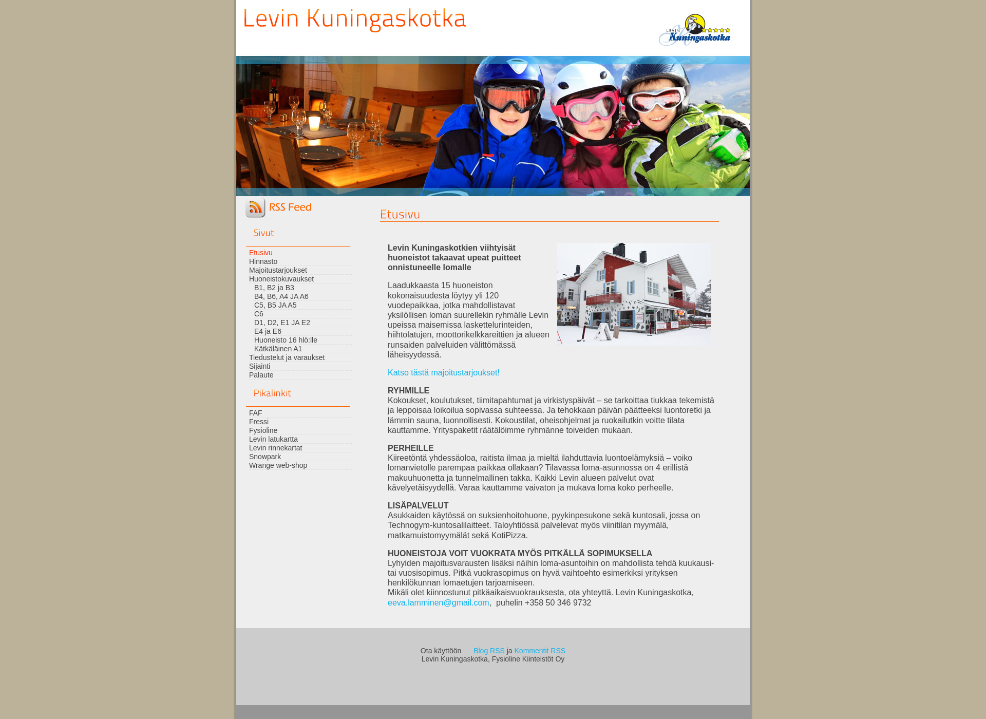 Screenshot for levinkuningaskotka.fi