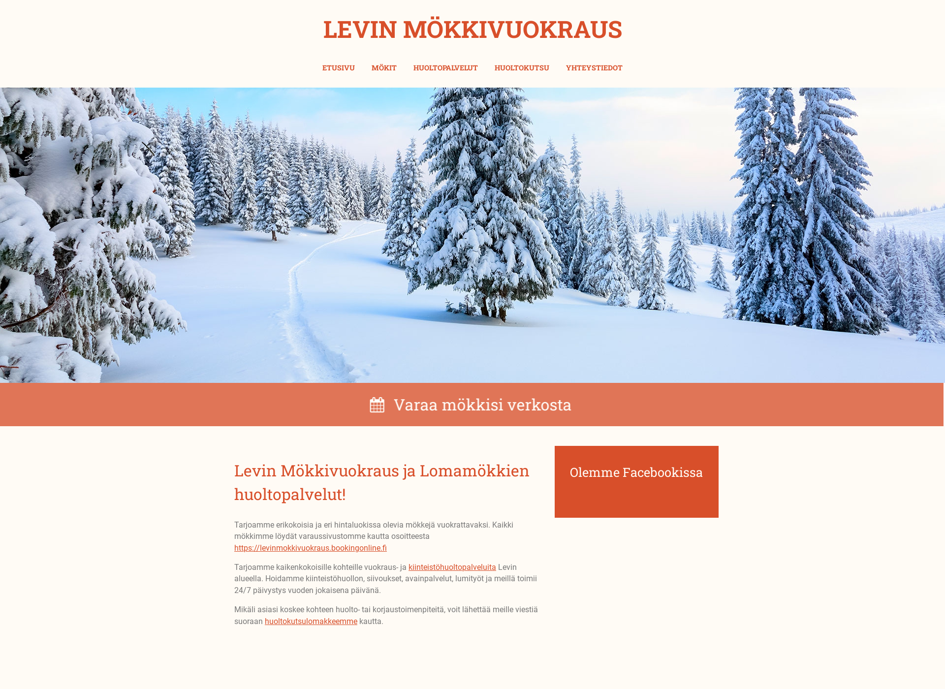 Screenshot for levinmokkivuokraus.fi