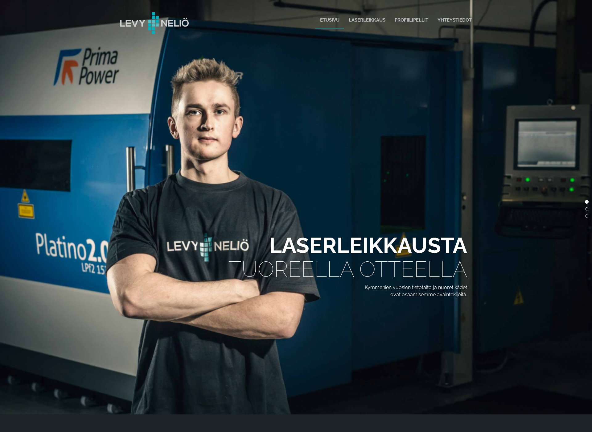Skärmdump för levynelio.fi