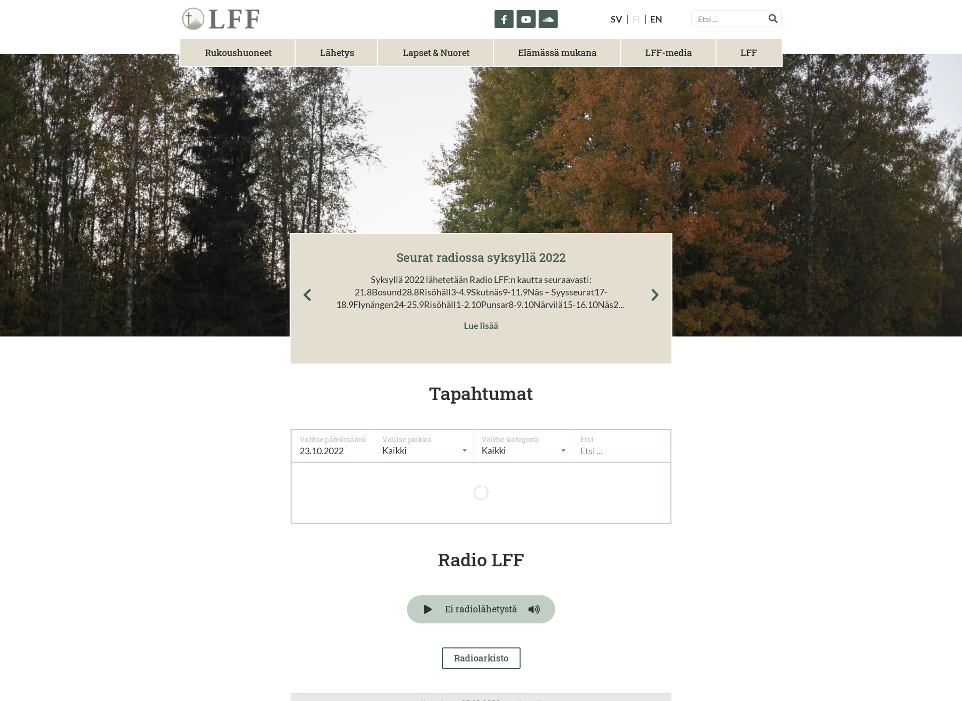 Screenshot for lff.fi