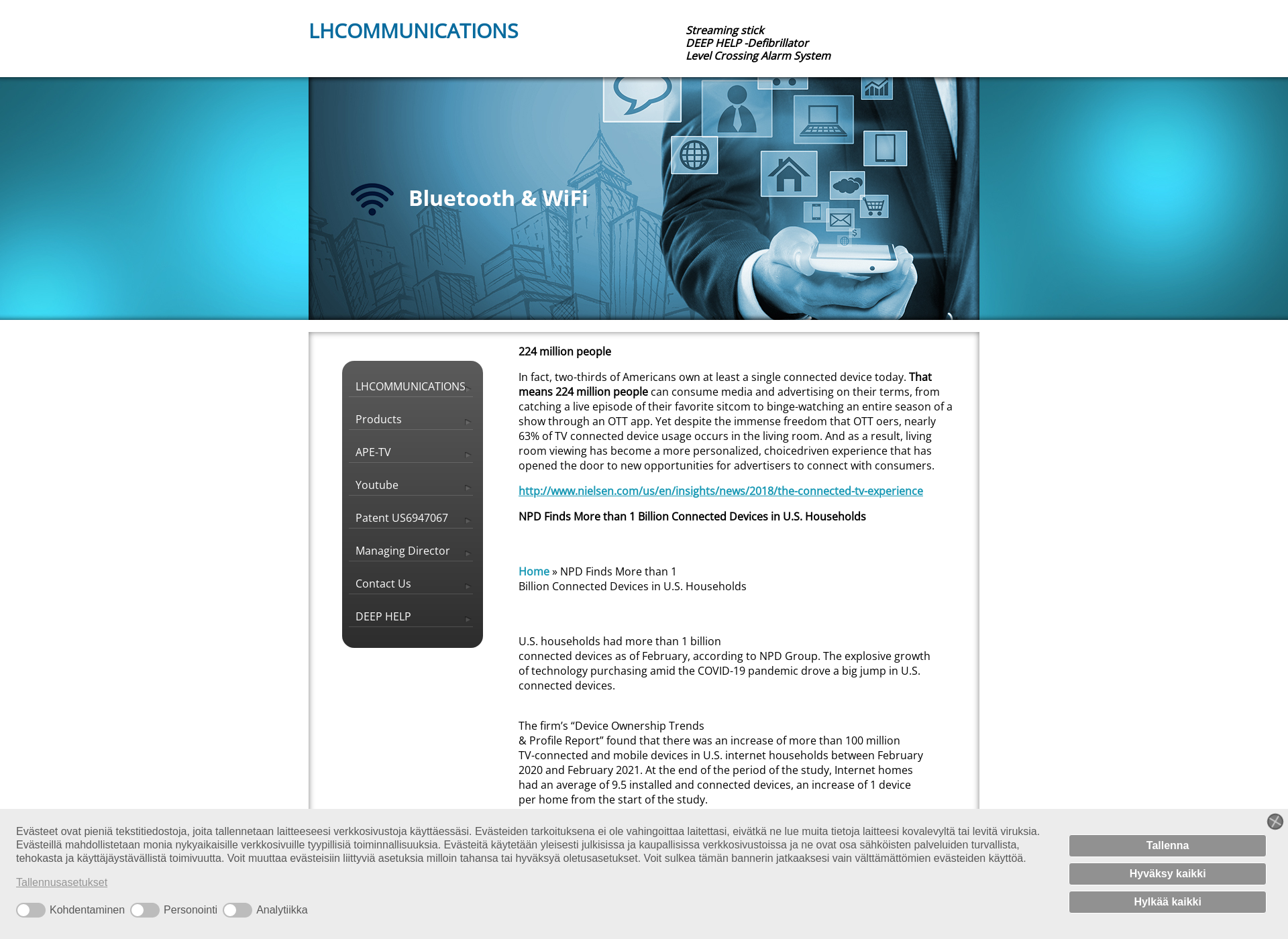 Screenshot for lhcommunications.fi