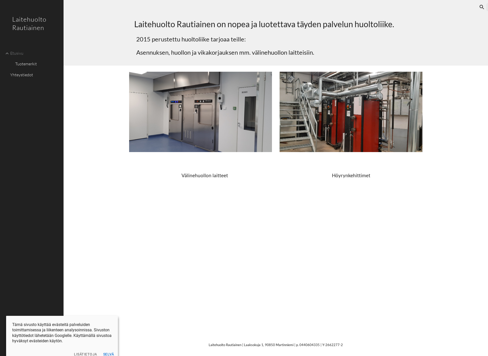 Screenshot for lhrautiainen.fi