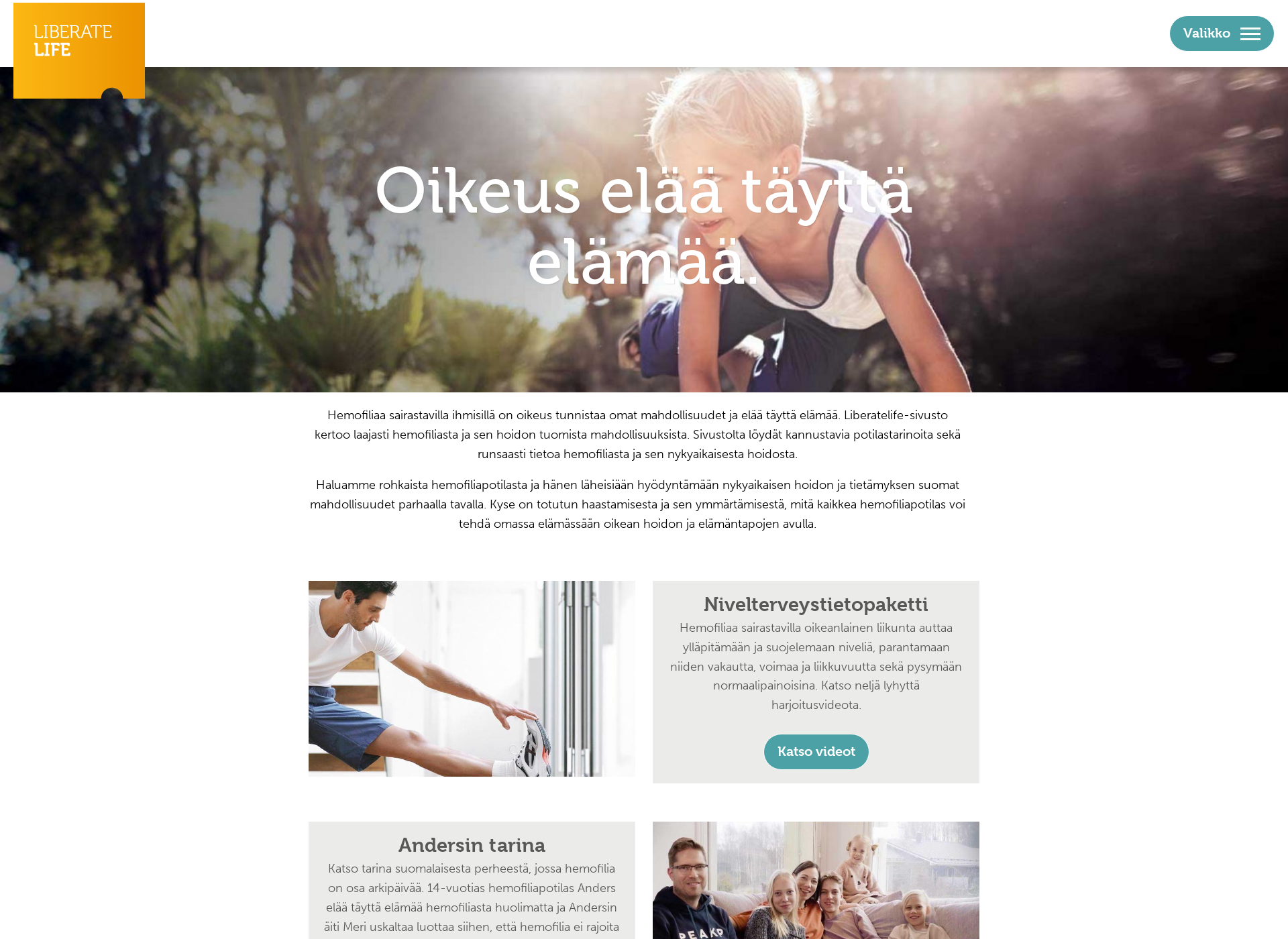 Screenshot for liberatelife.fi