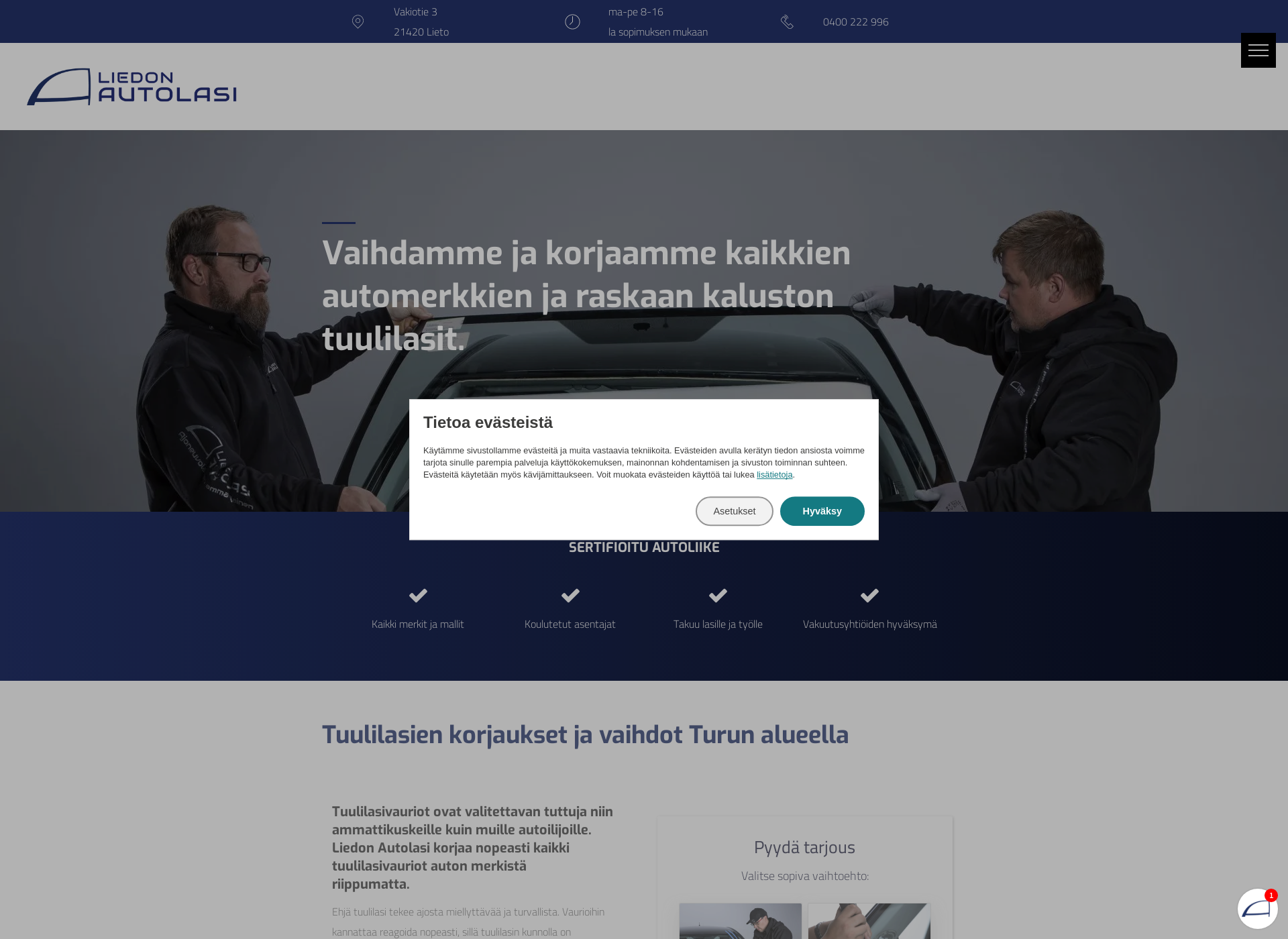 Screenshot for liedonautolasi.fi