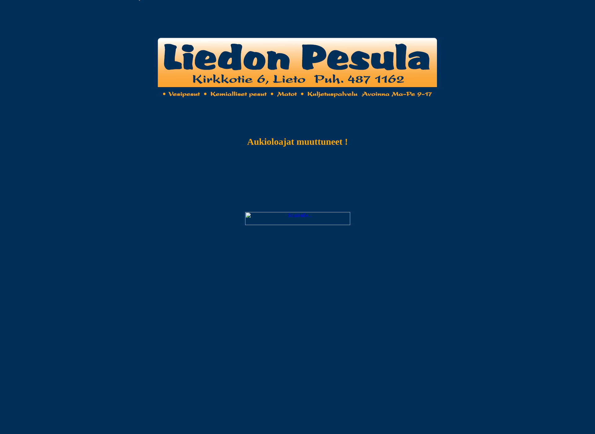 Skärmdump för liedonpesula.fi
