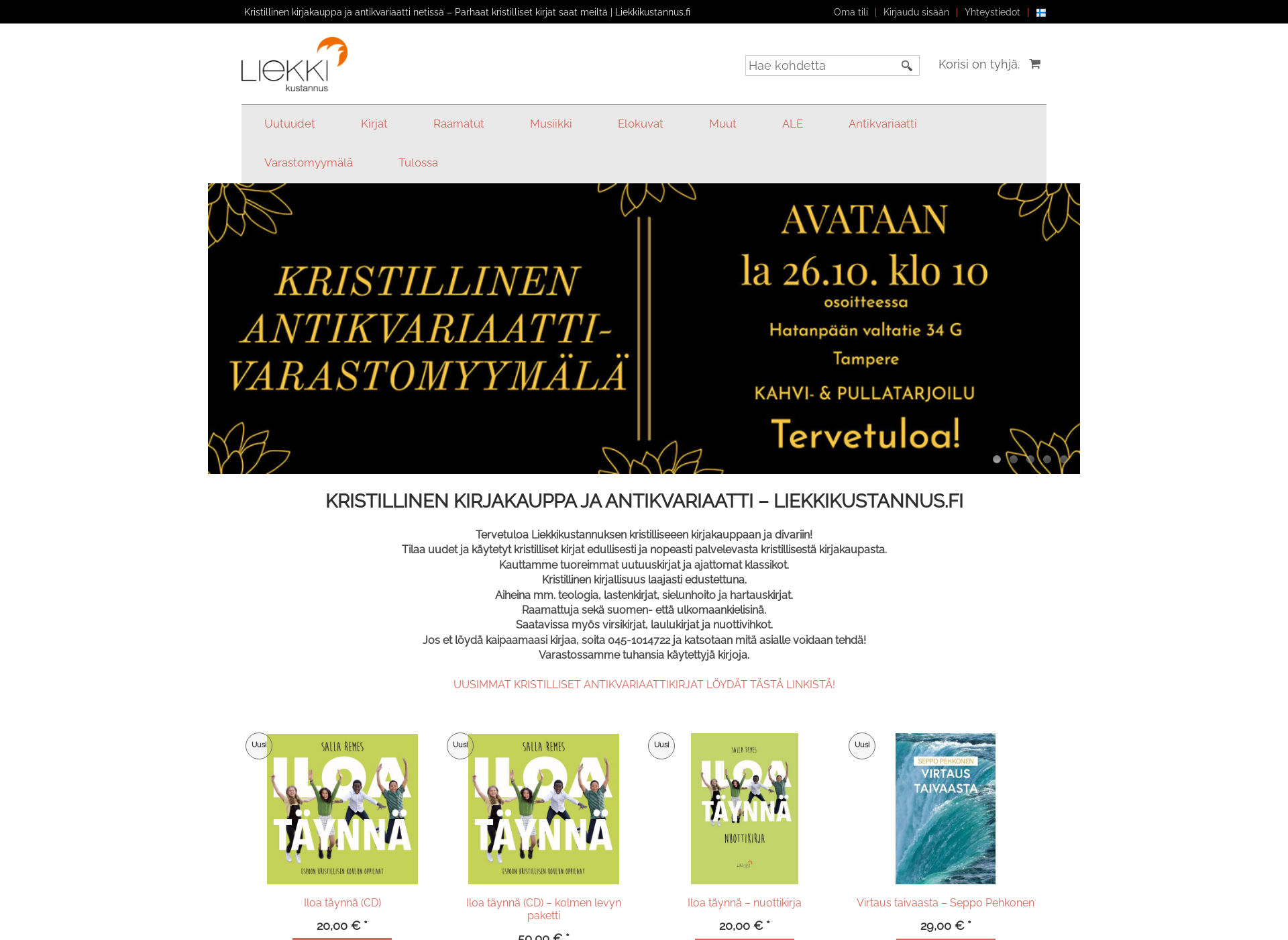 Screenshot for liekkikauppa.fi