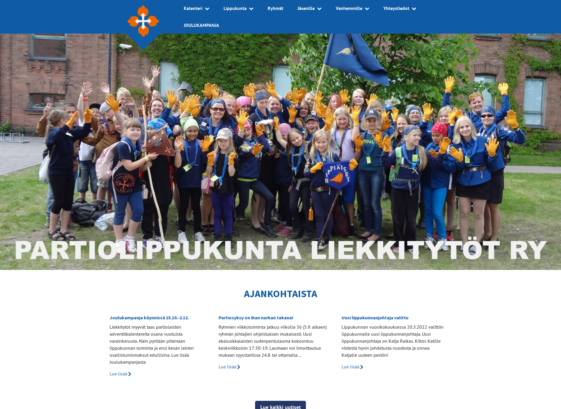 Screenshot for liekkitytot.fi