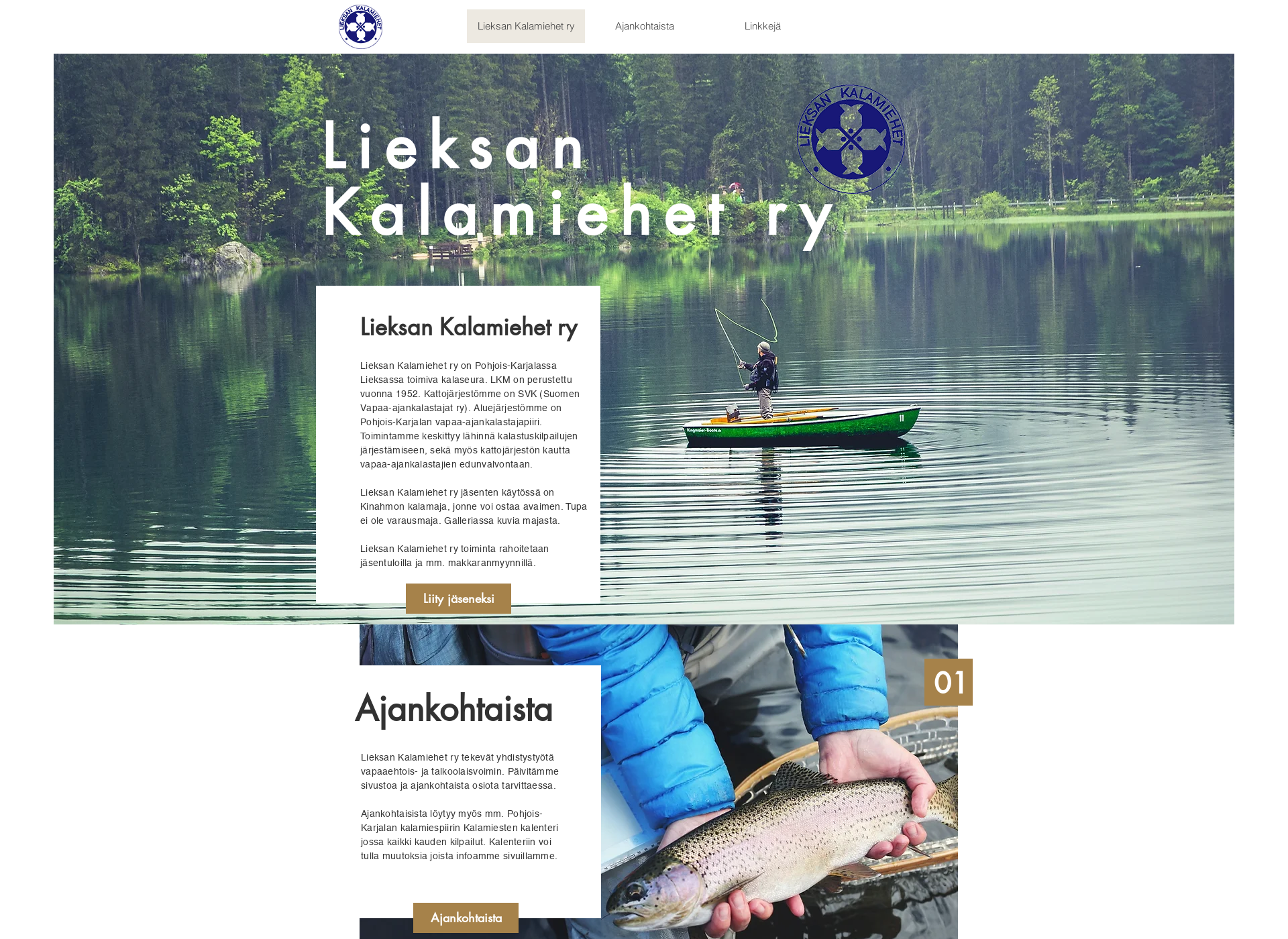 Screenshot for lieksankalamiehet.fi