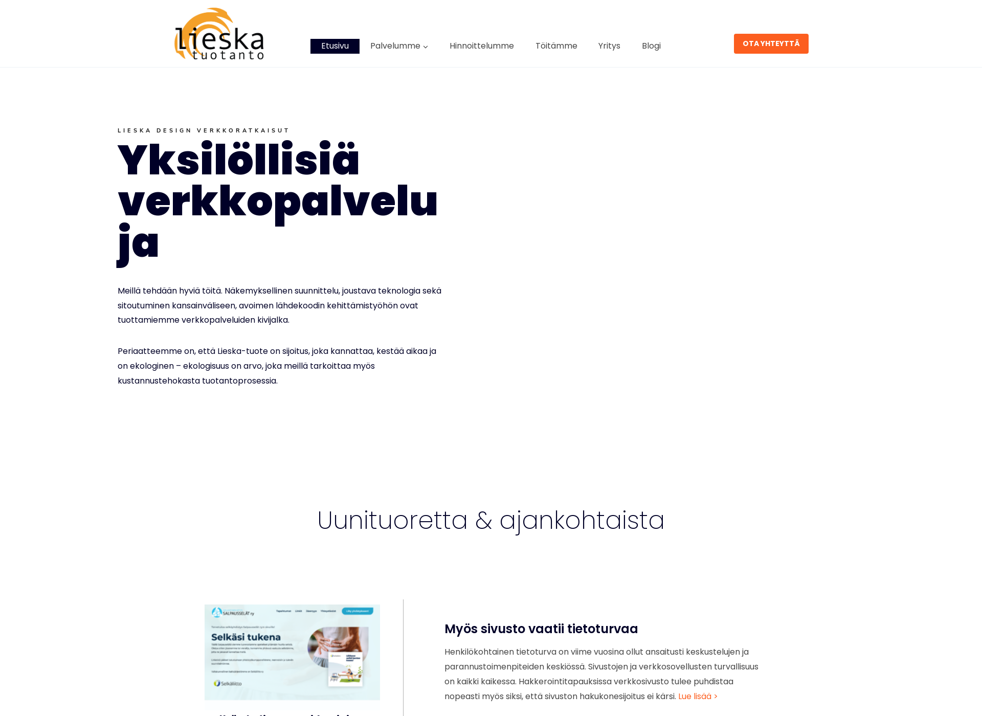 Screenshot for lieska.net