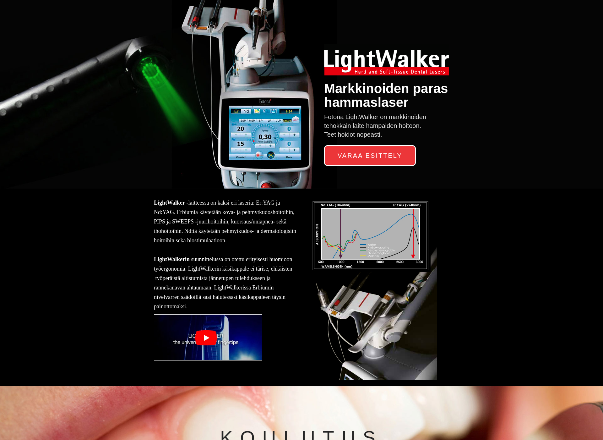 Skärmdump för lightwalker.fi