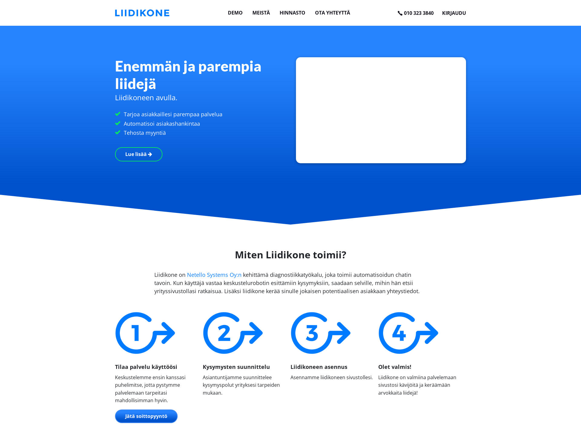 Screenshot for liidikone.fi