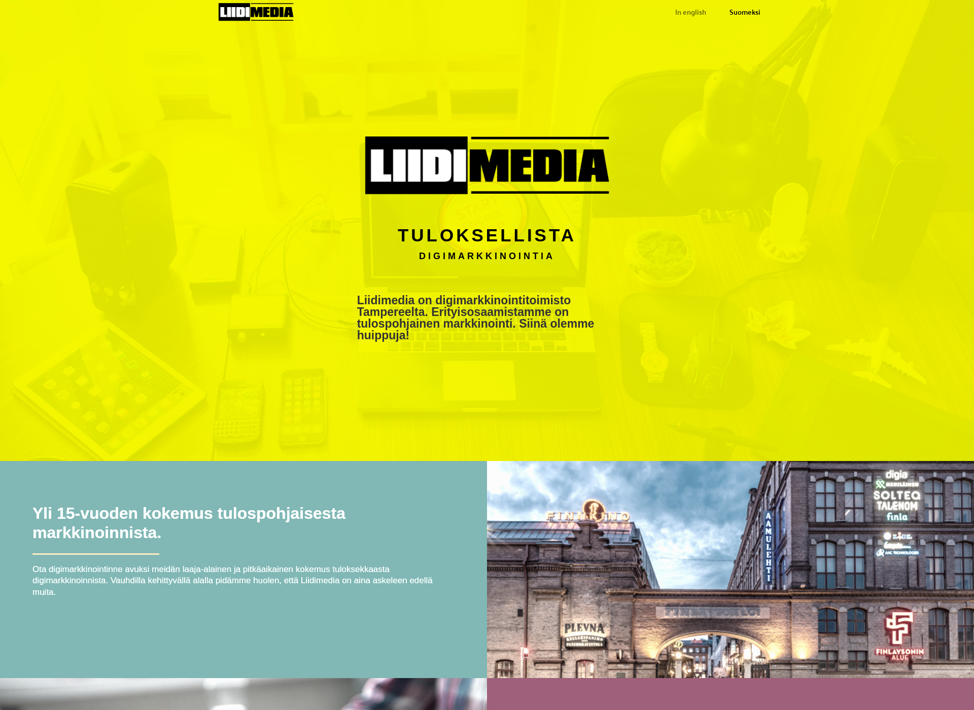 Screenshot for liidimedia.fi