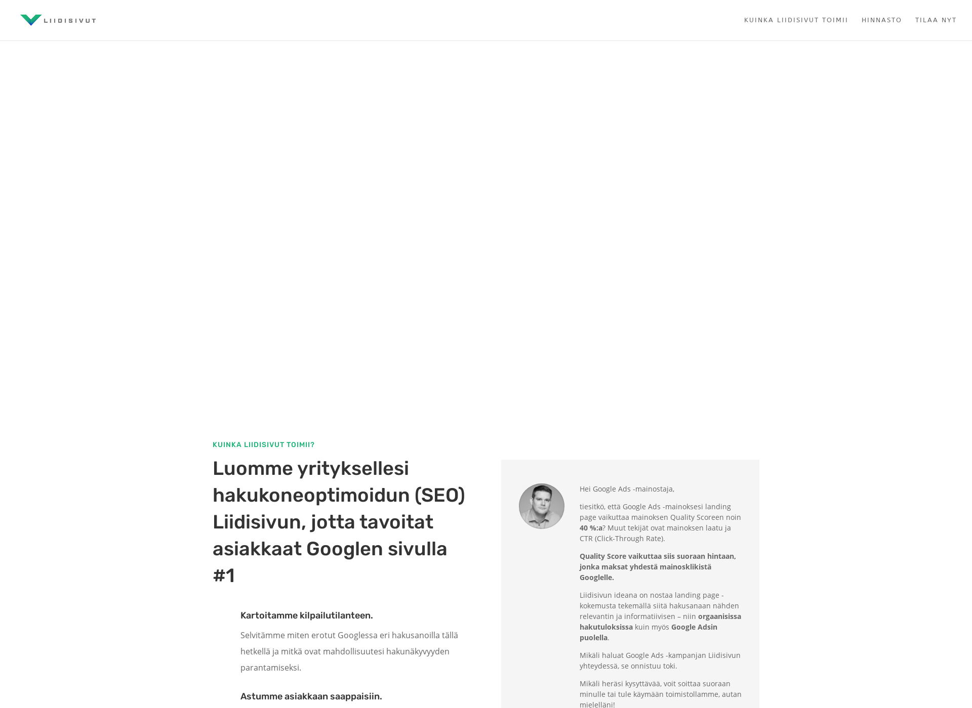 Skärmdump för liidisivut.fi