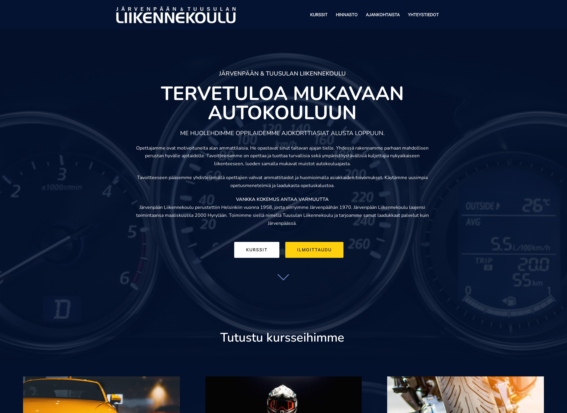 Screenshot for liikennekoulu.fi