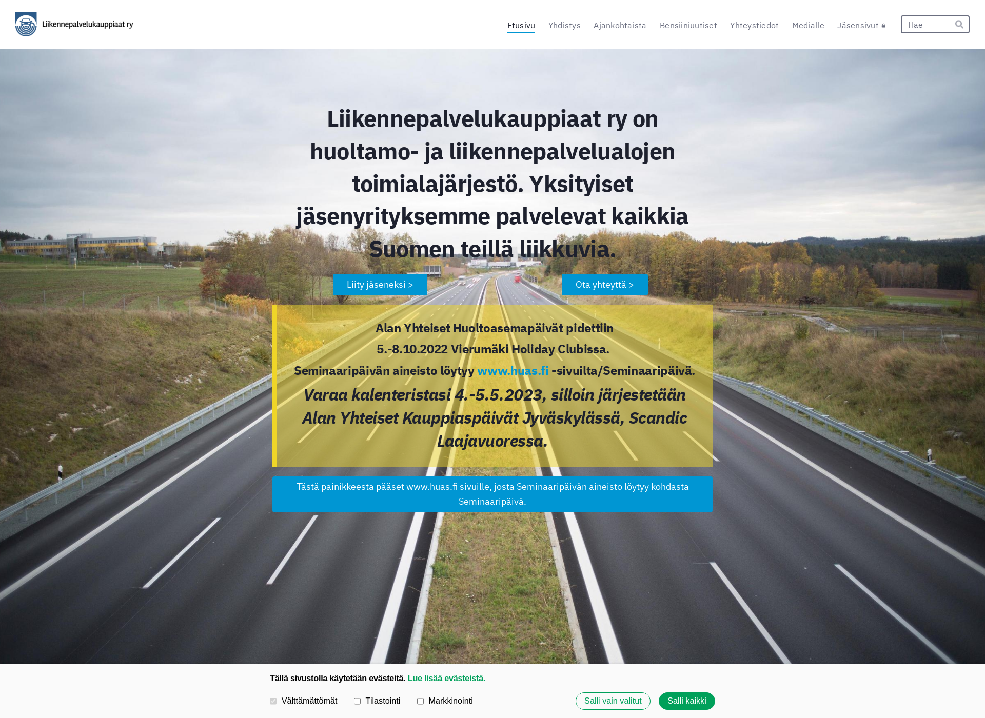 Näyttökuva liikennepalvelukauppiaat.fi