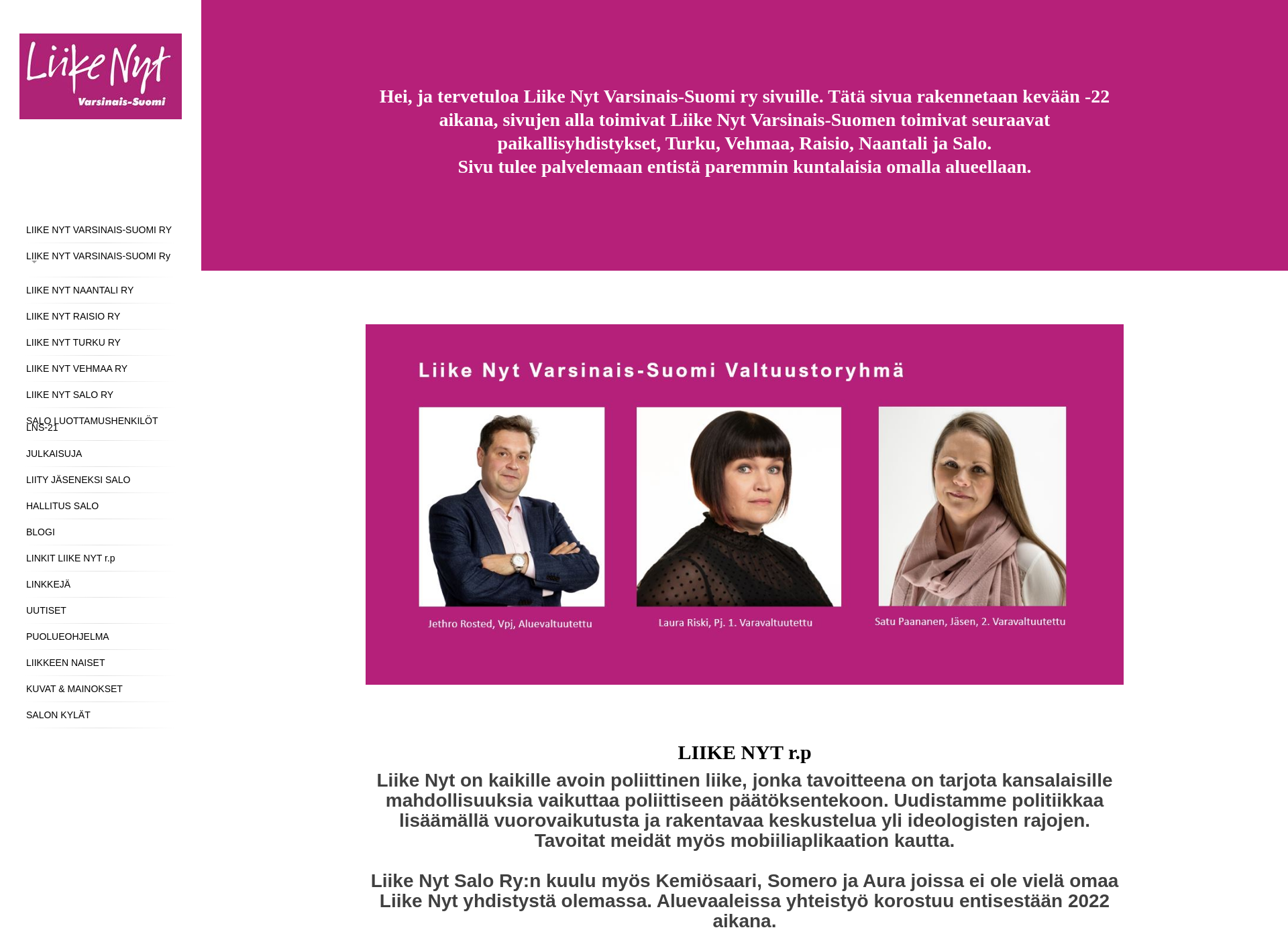 Screenshot for liikenytvs.fi