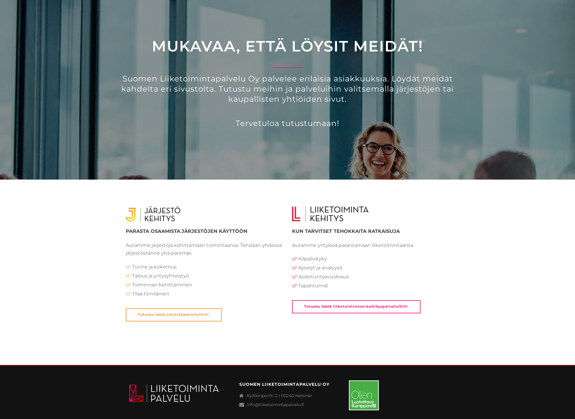 Screenshot for liiketoimintapalvelu.fi