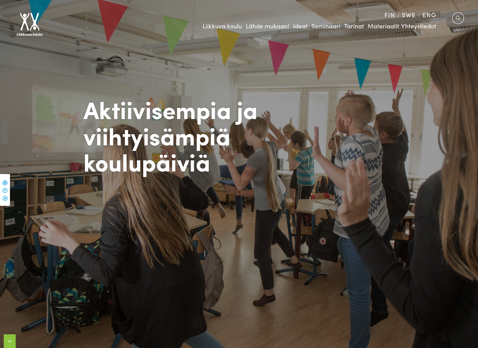 Skärmdump för liikkuvakoulu.fi