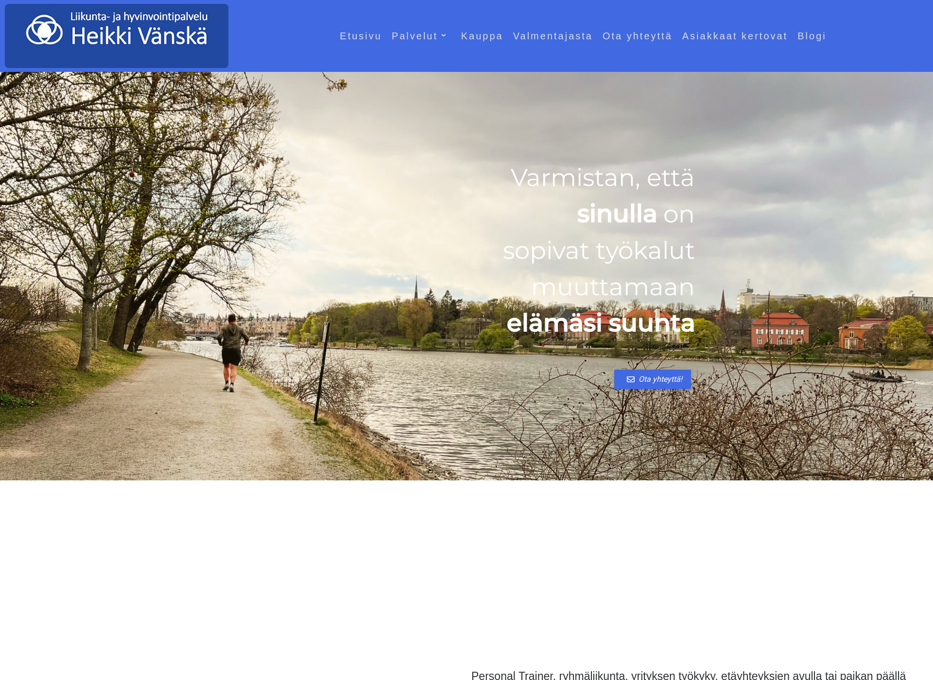 Skärmdump för liikuhyvinvointi.fi