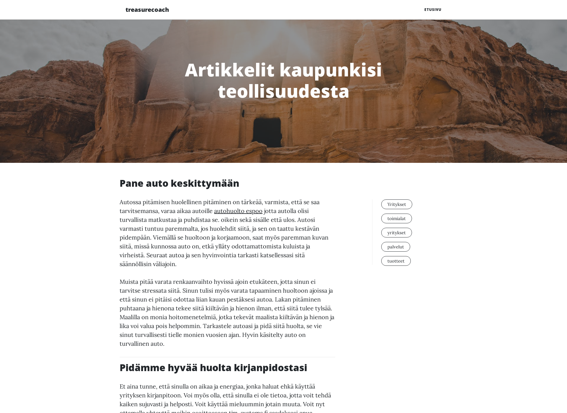 Screenshot for liikunta-aarre.fi