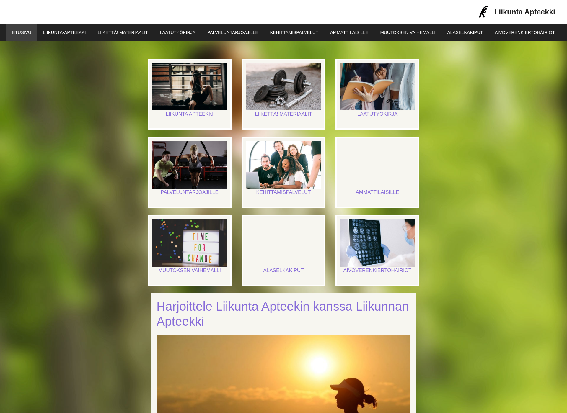 Screenshot for liikunta-apteekki.fi