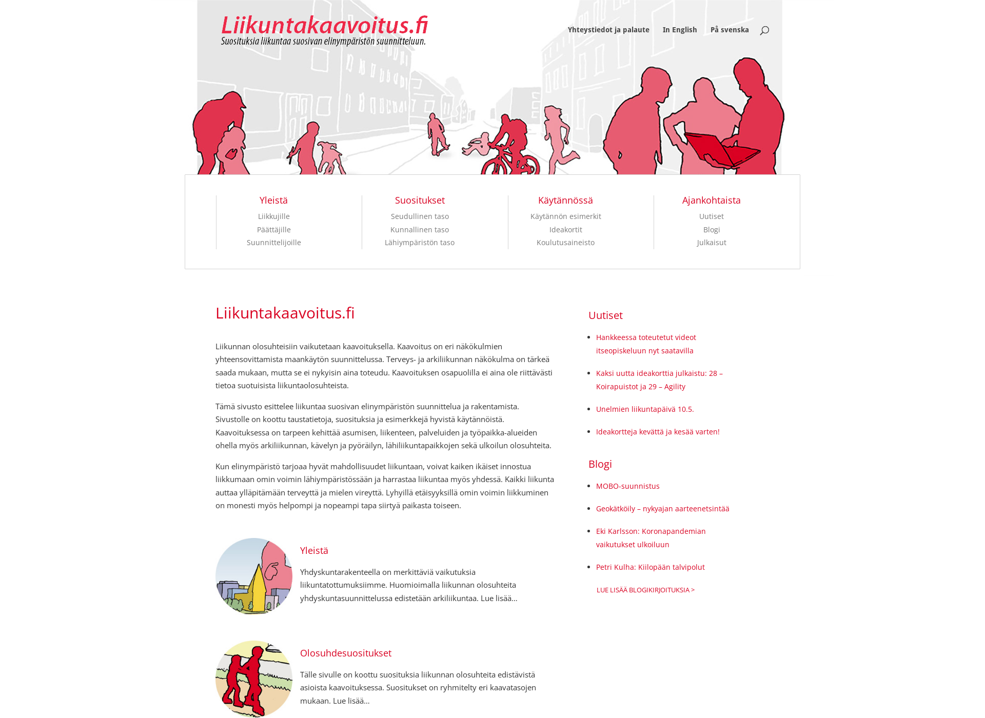 Screenshot for liikuntakaavoitus.fi