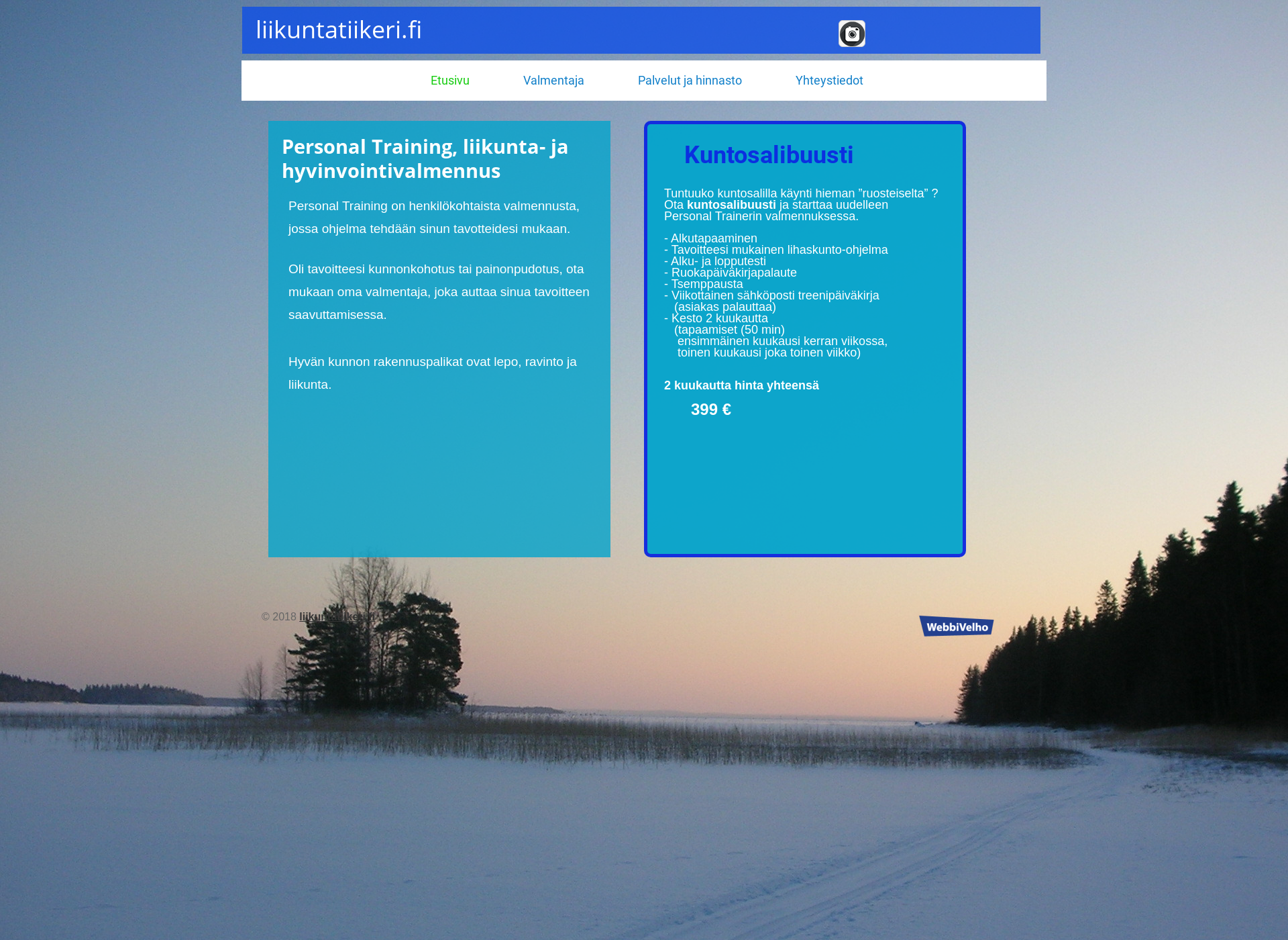 Screenshot for liikuntatiikeri.fi