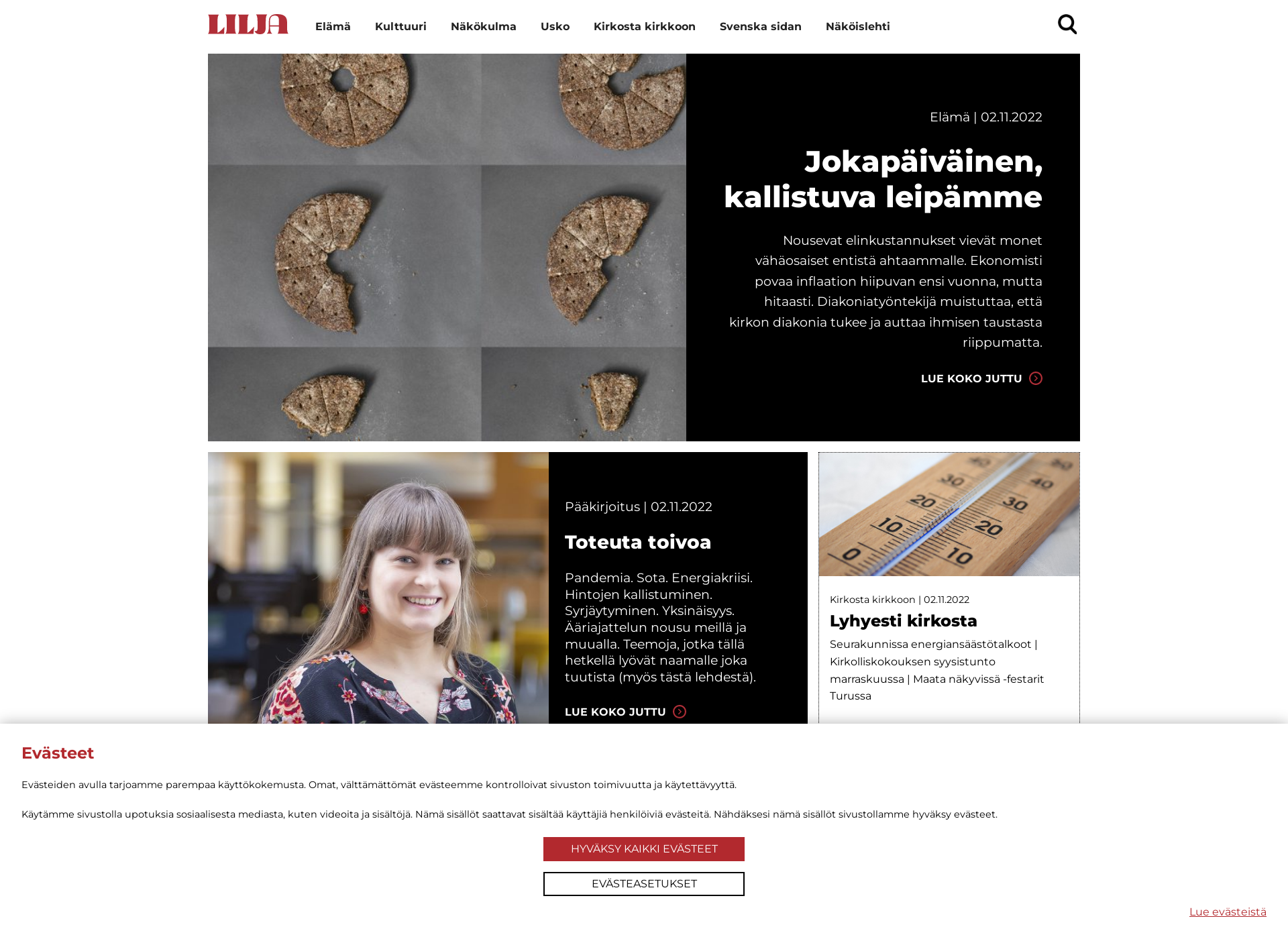 Screenshot for lilja-lehti.fi