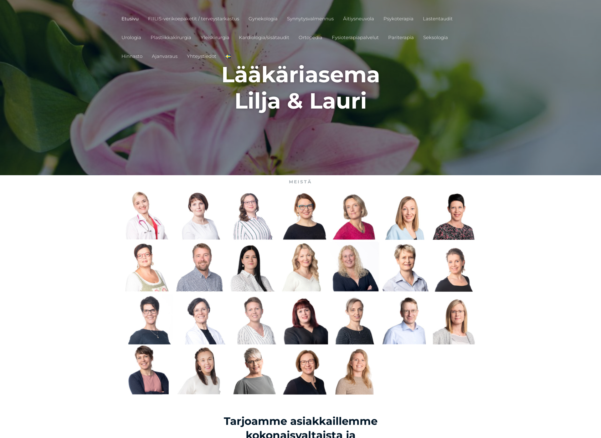 Screenshot for liljaan.fi