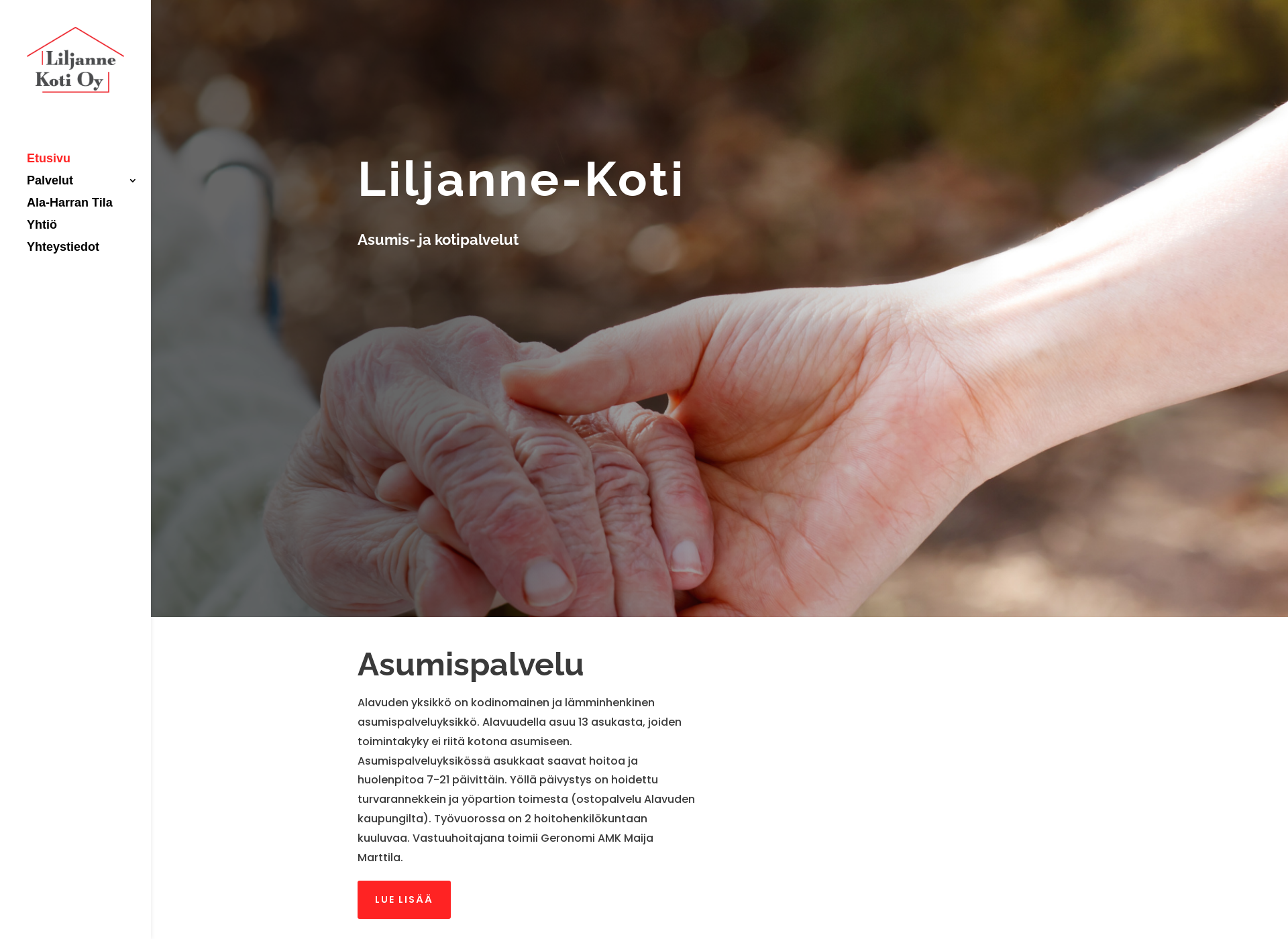 Screenshot for liljannekoti.fi