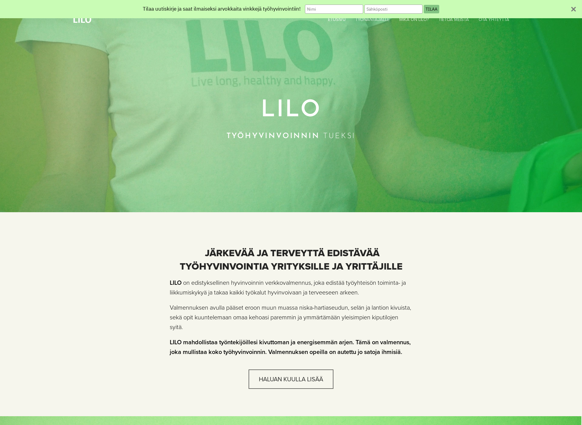 Skärmdump för lilo.fi