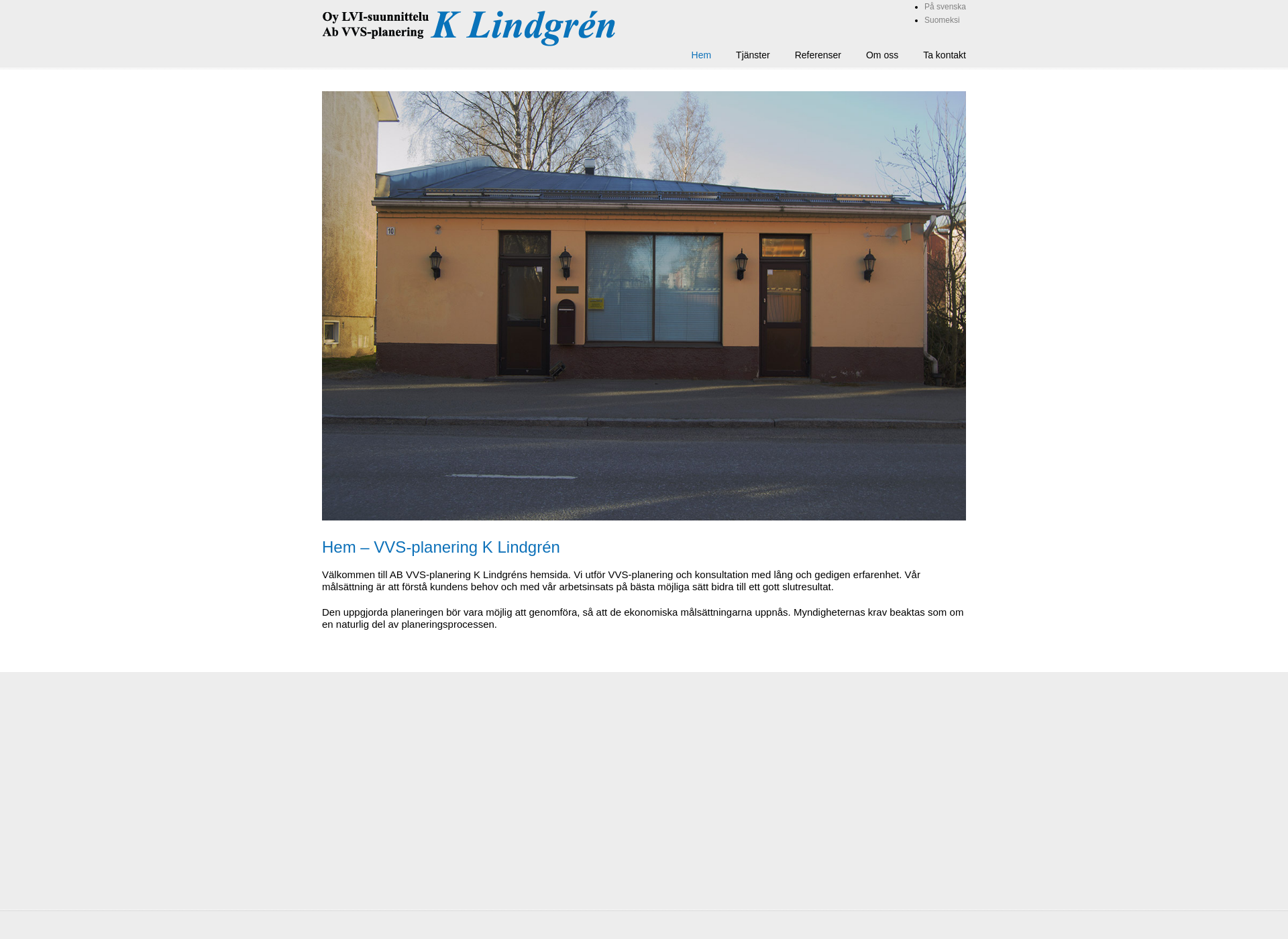 Skärmdump för lindgren-lvi.fi