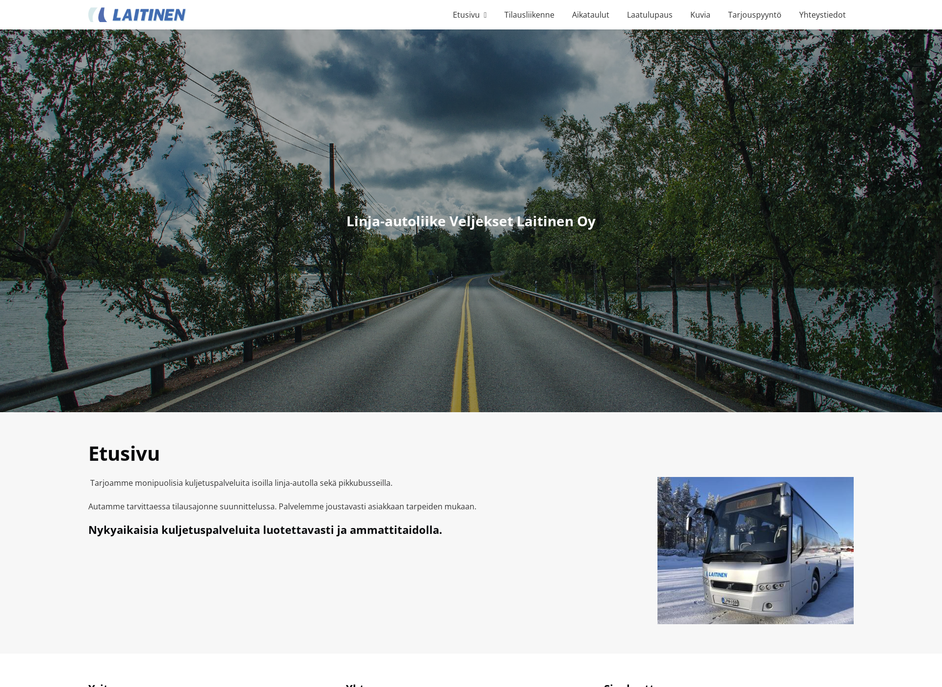 Screenshot for linja-autoliikelaitinen.fi