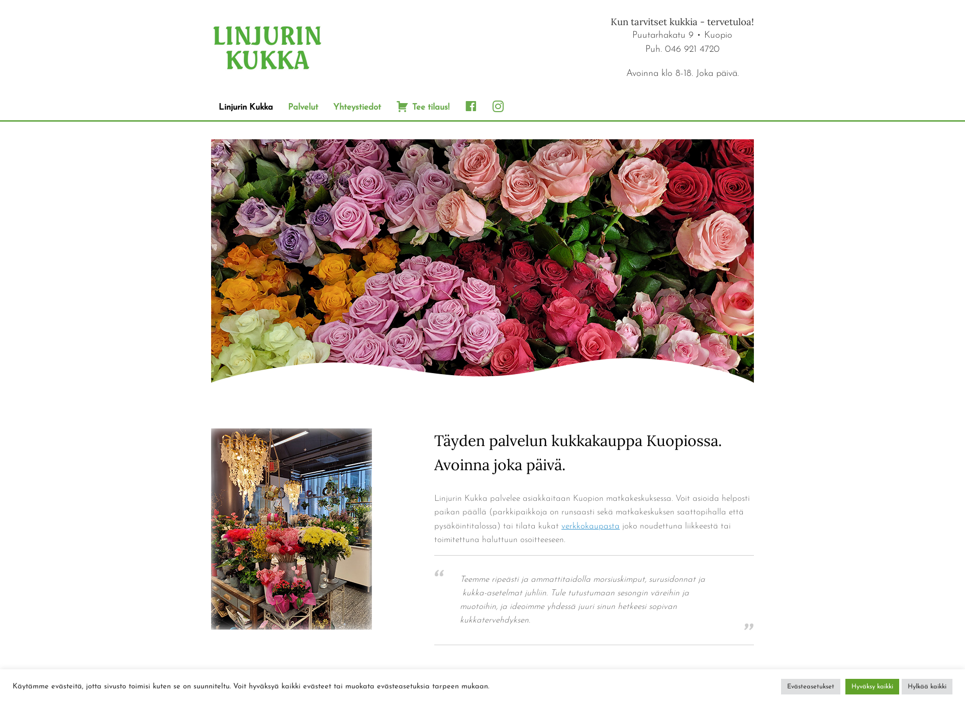 Screenshot for linjurinkukka.com