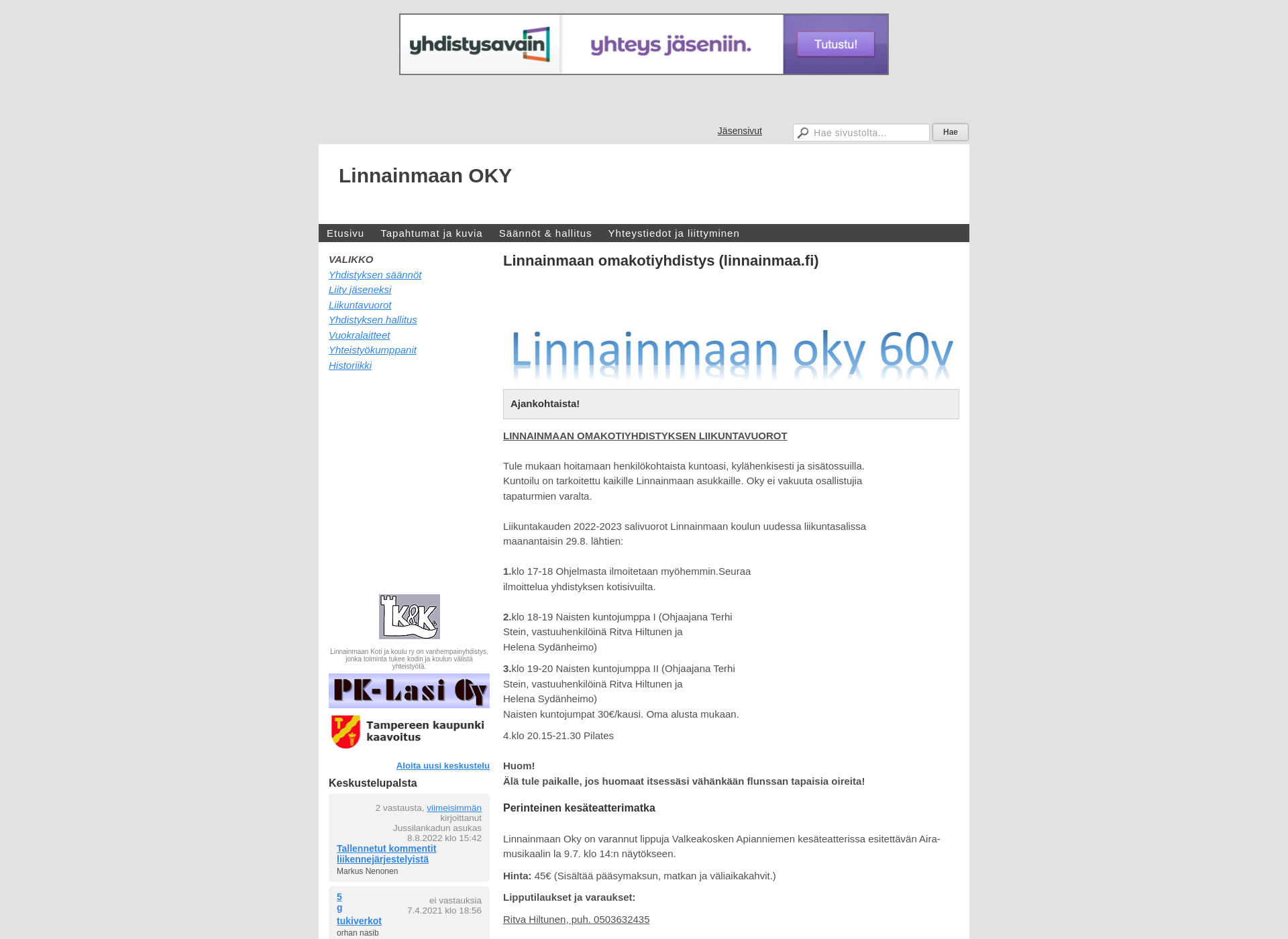 Screenshot for linnainmaa.fi