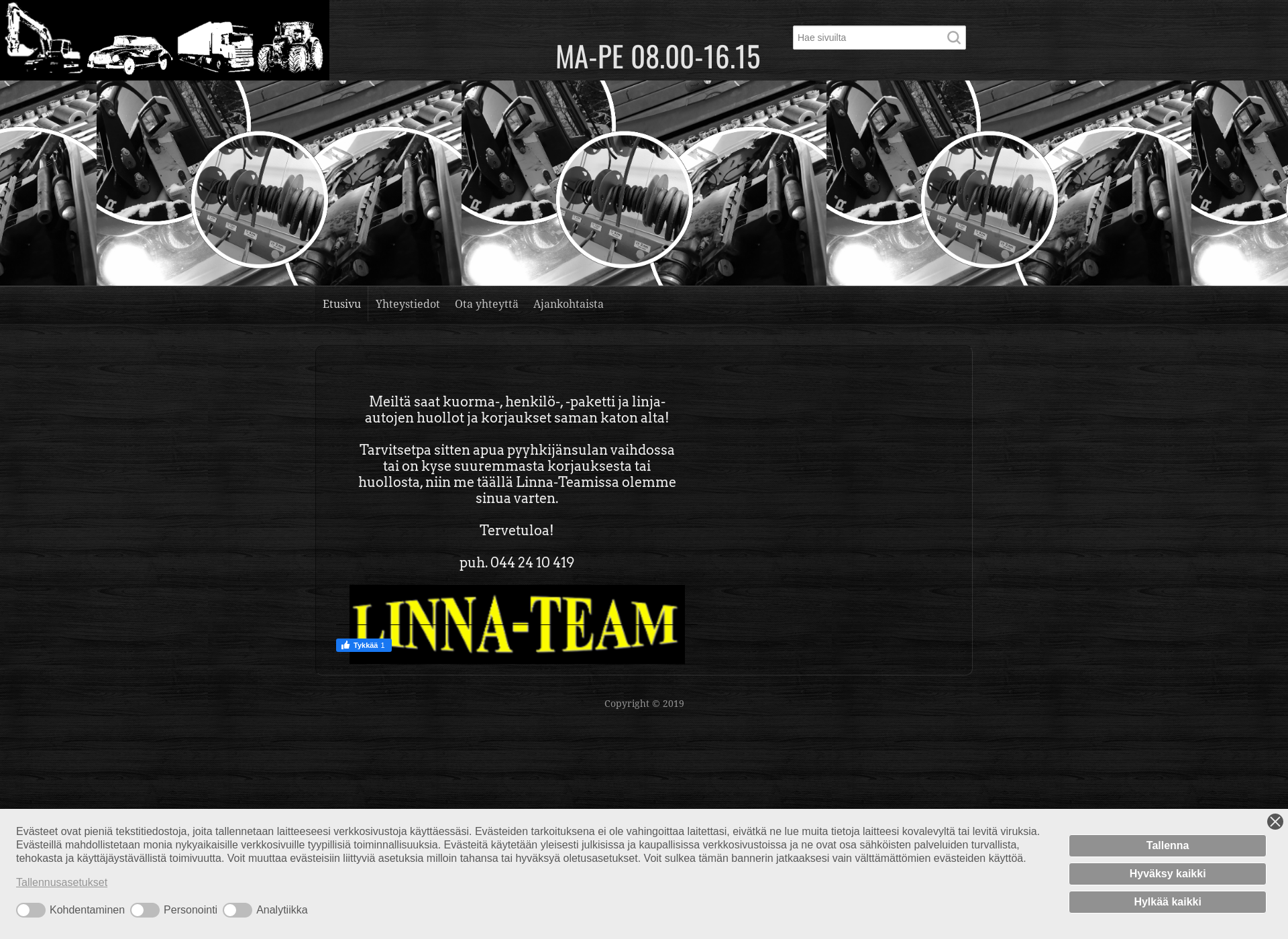Screenshot for linnateam.fi