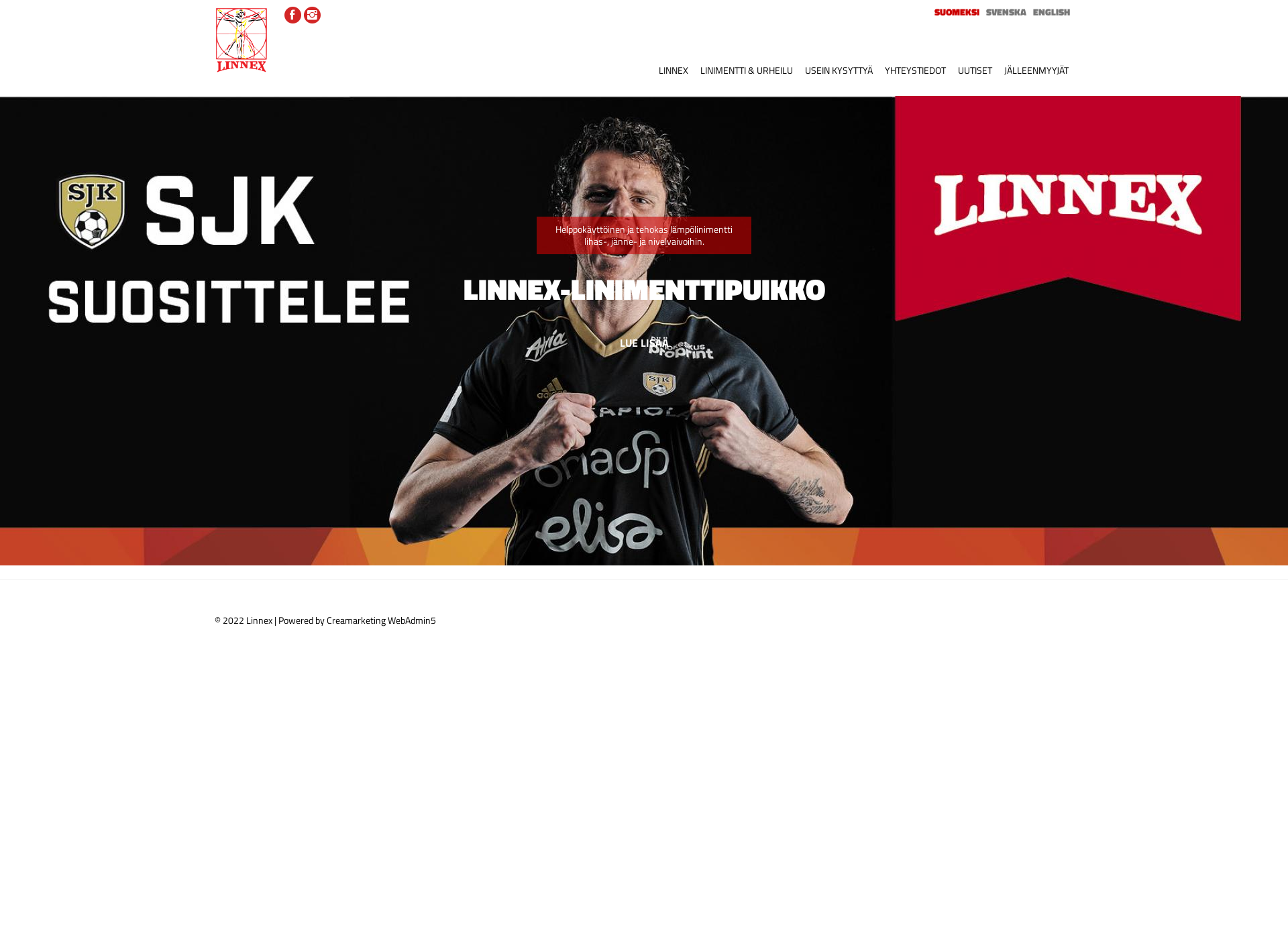 Screenshot for linnex.fi