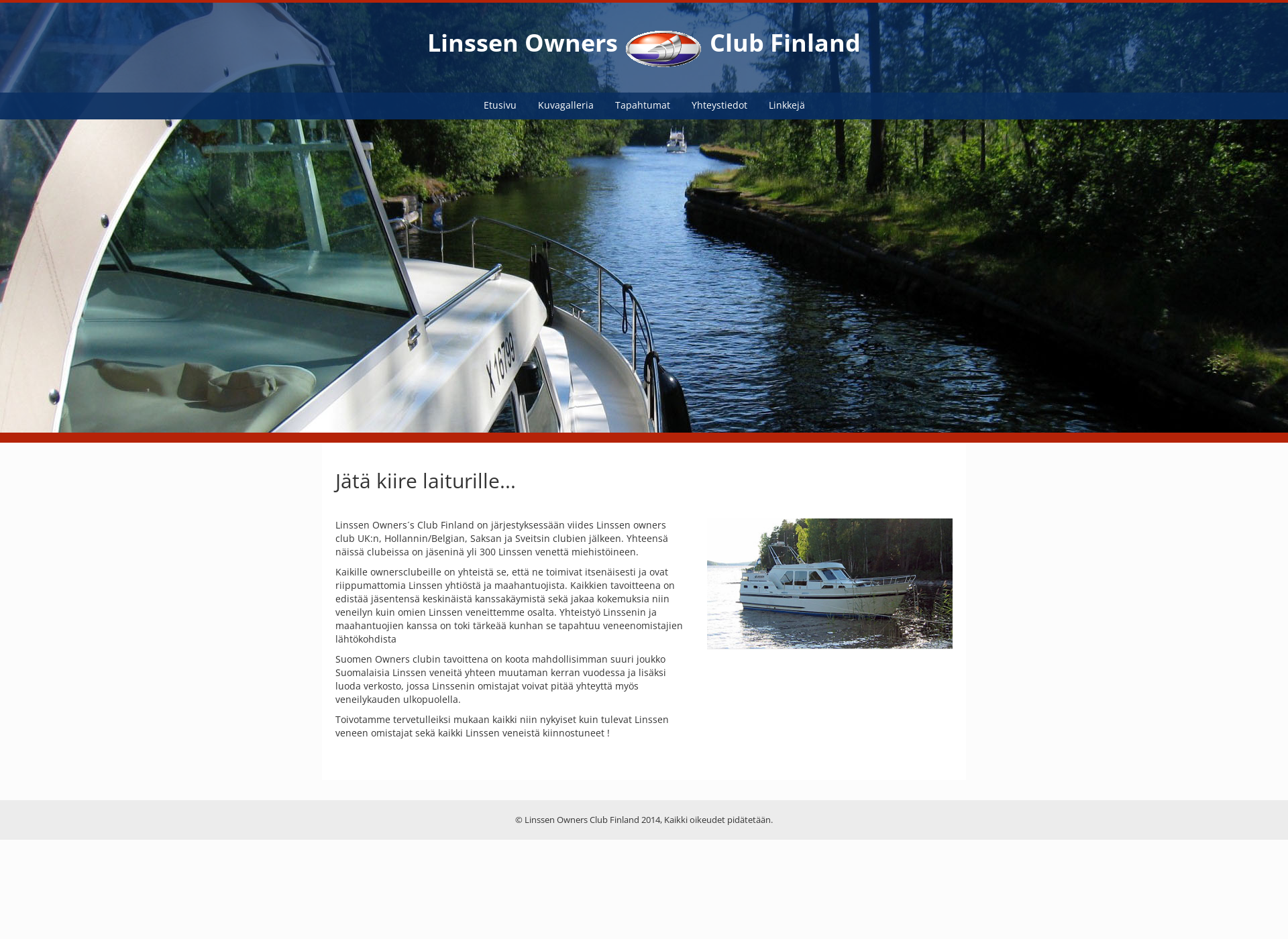 Skärmdump för linssen-owners.fi