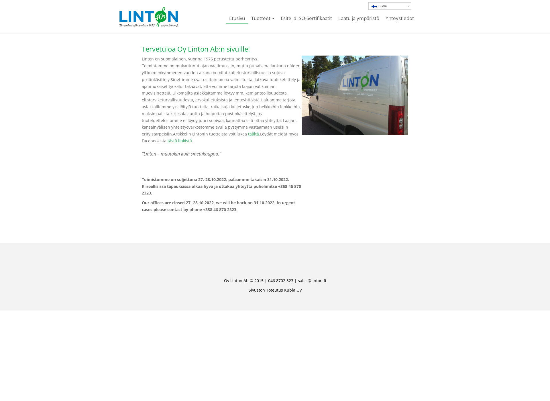 Screenshot for linton.fi