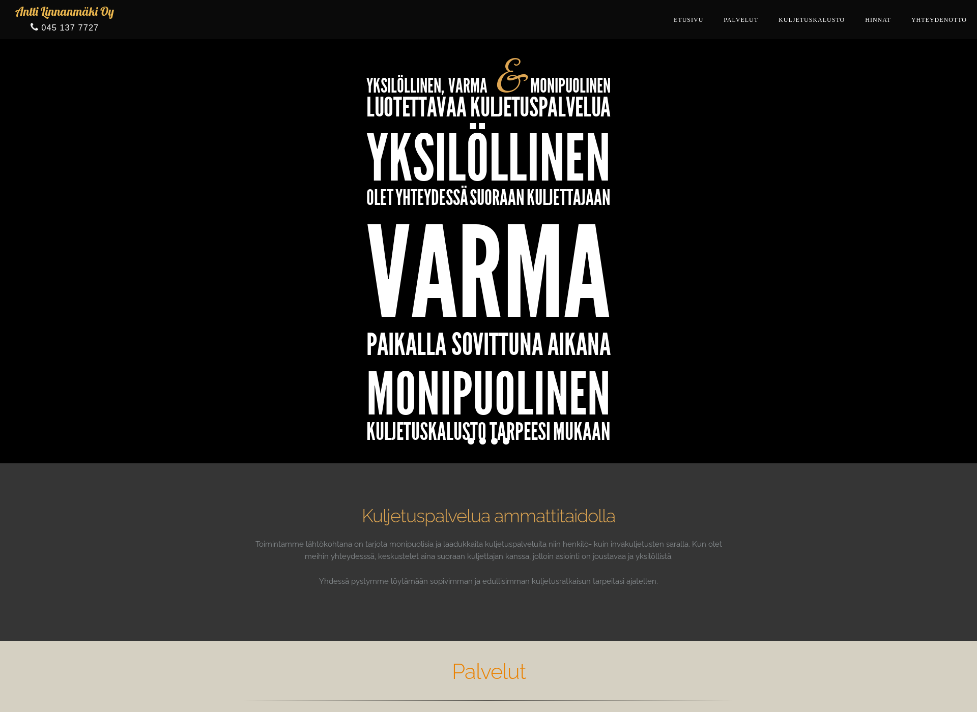 Näyttökuva lintsintaksi.fi