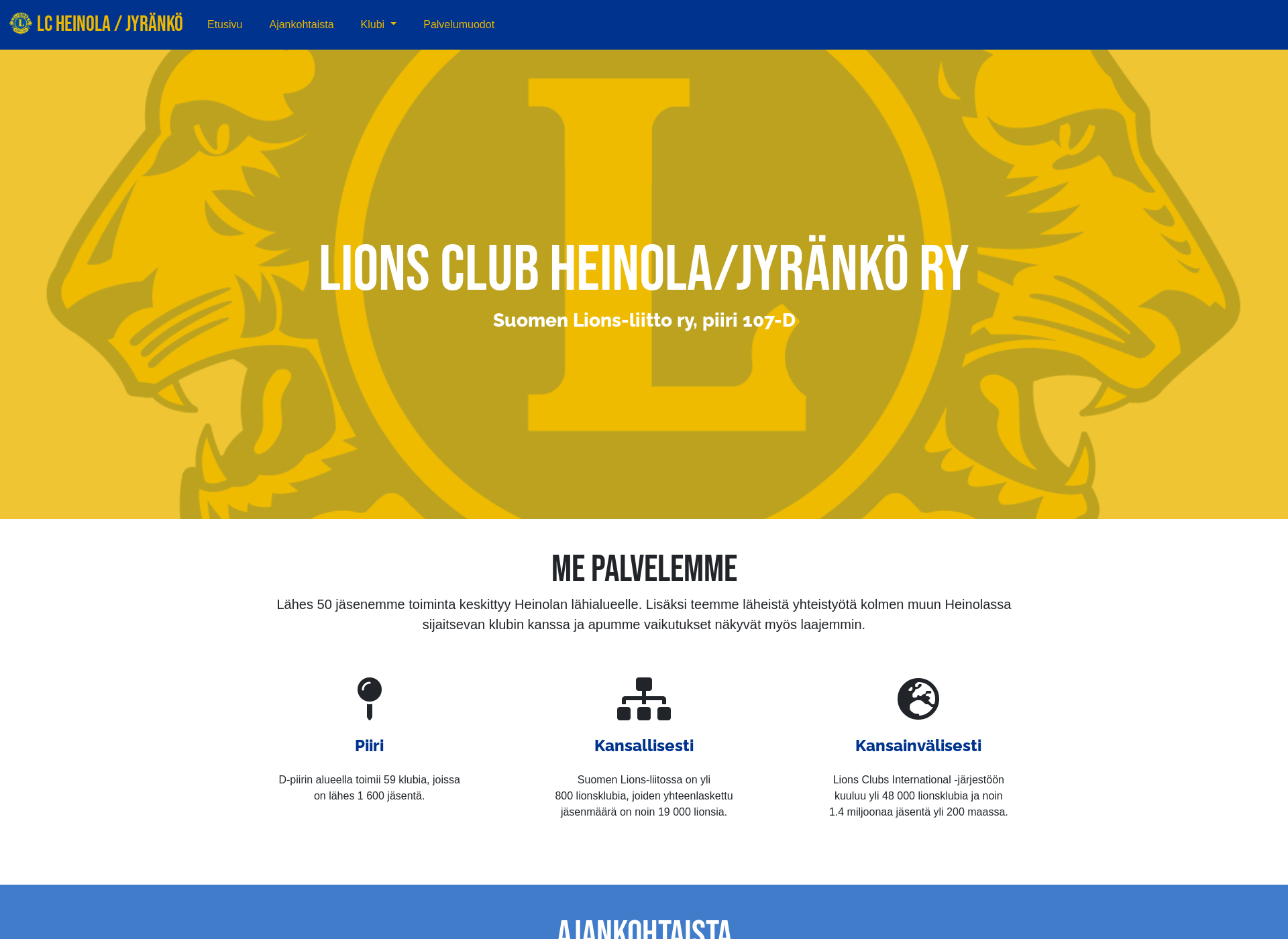 Screenshot for lionsheinolajyranko.fi